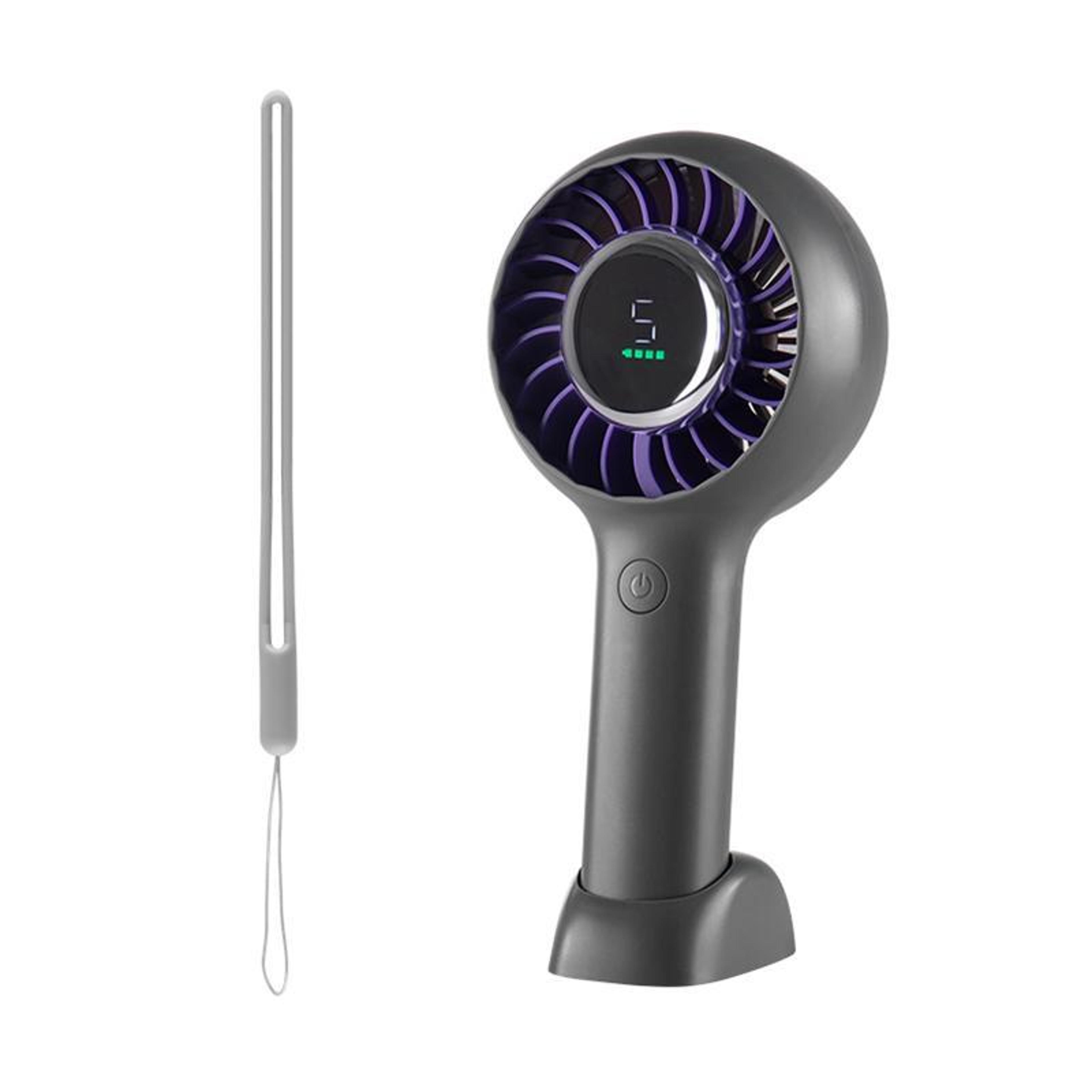 H11 Portable Handheld Fan With Digital Display Rechargeable Fan And Desktop Stand 10