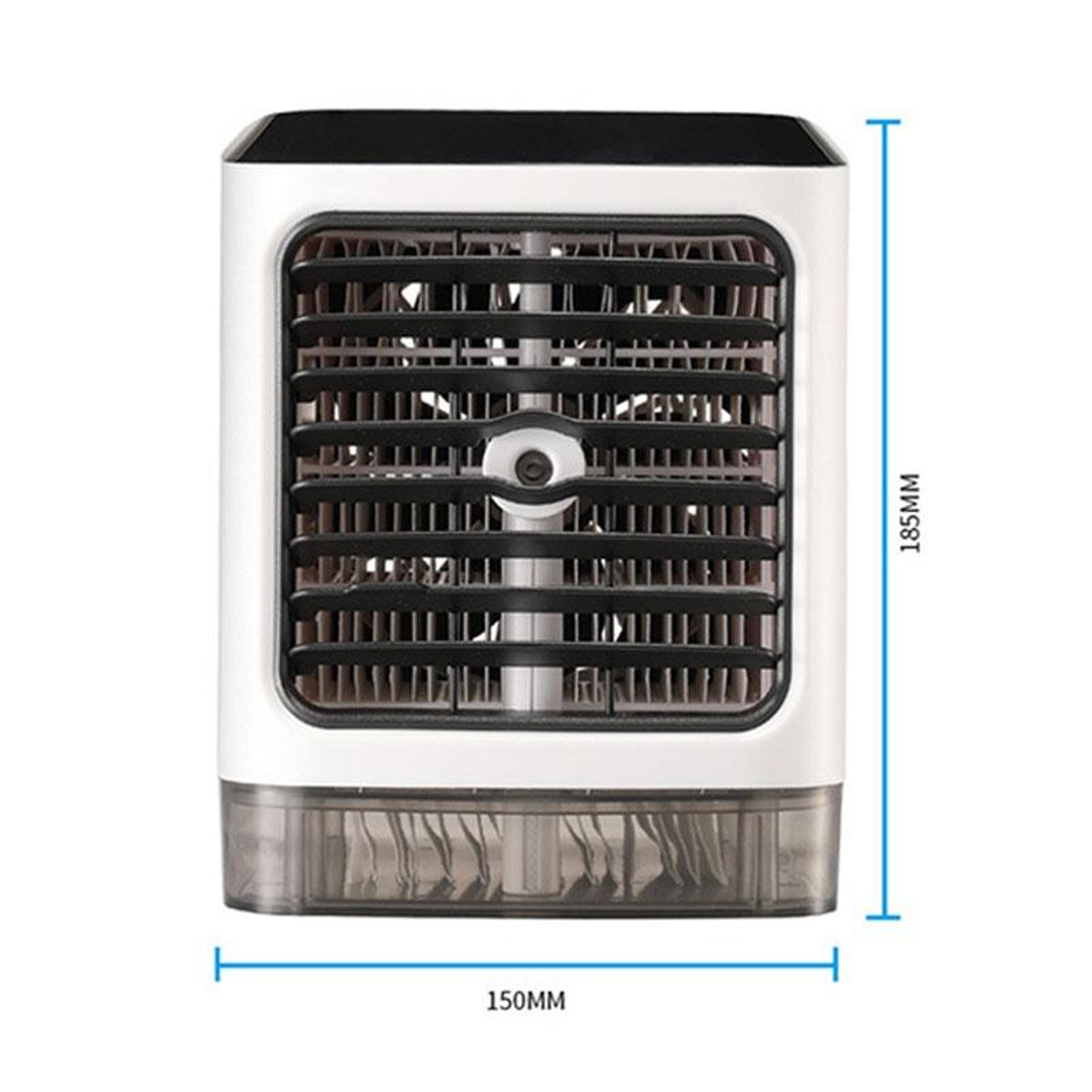 Portable Air Cooler Desktop Cooling Fan USB Air Conditioner Fan With 480ml Mist Humidifier 4