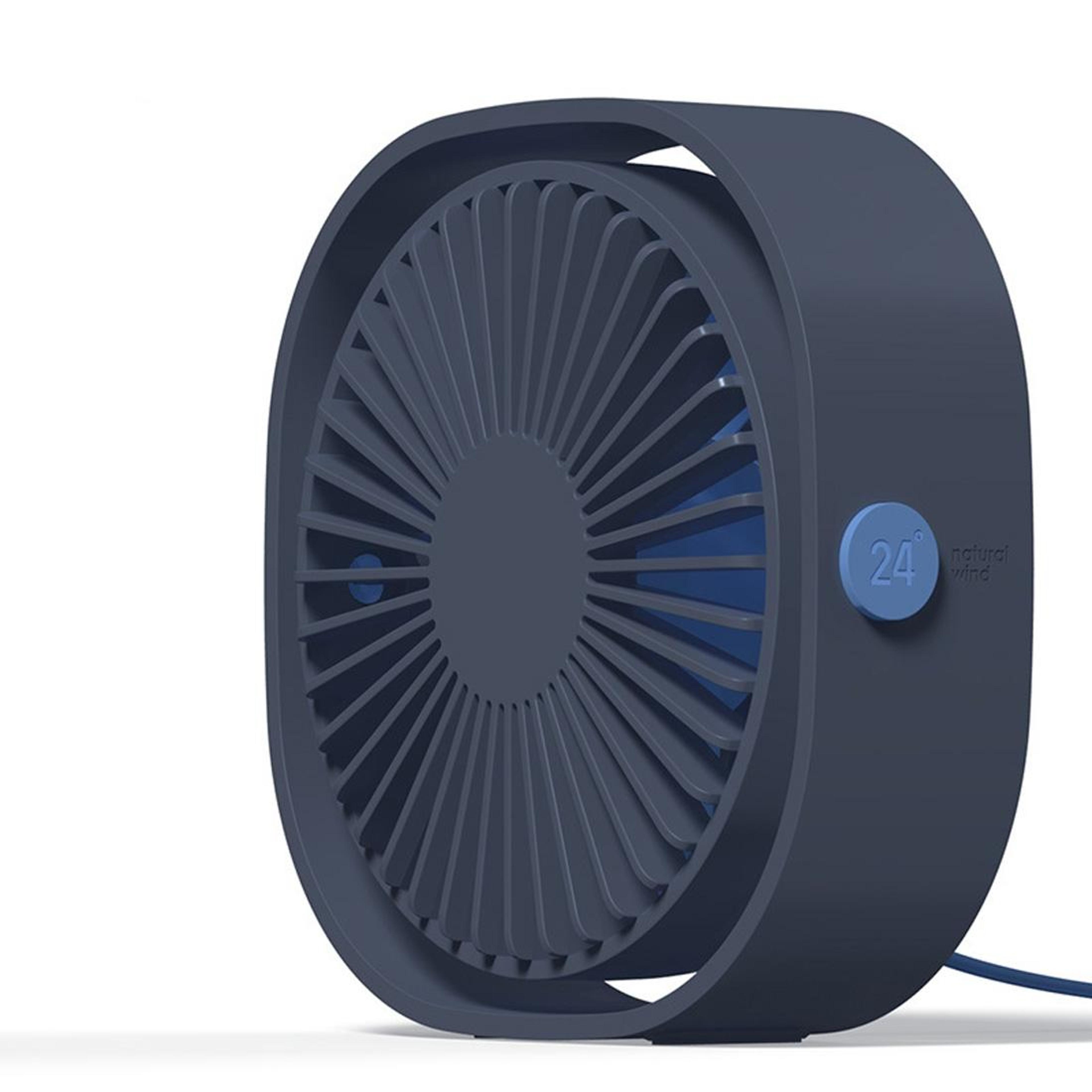 360 Adjustable USB Desk Fan Portable Mini Desktop Fan With 3 Speed Quiet Cooling 7
