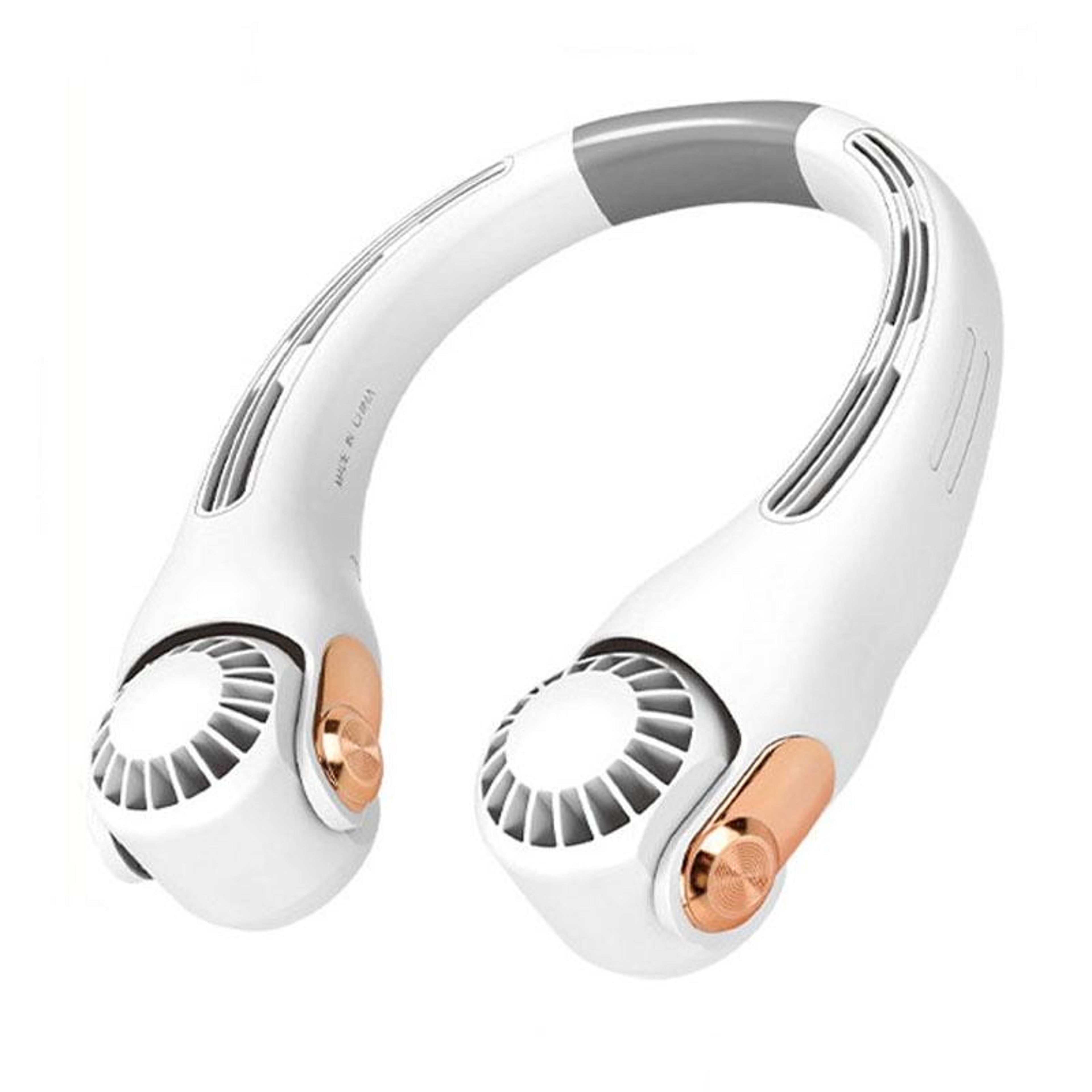 Mini Portable Neck Fan USB Rechargeable HandsFree Personal Cooling Fan With Adjustable Silicone Des 10