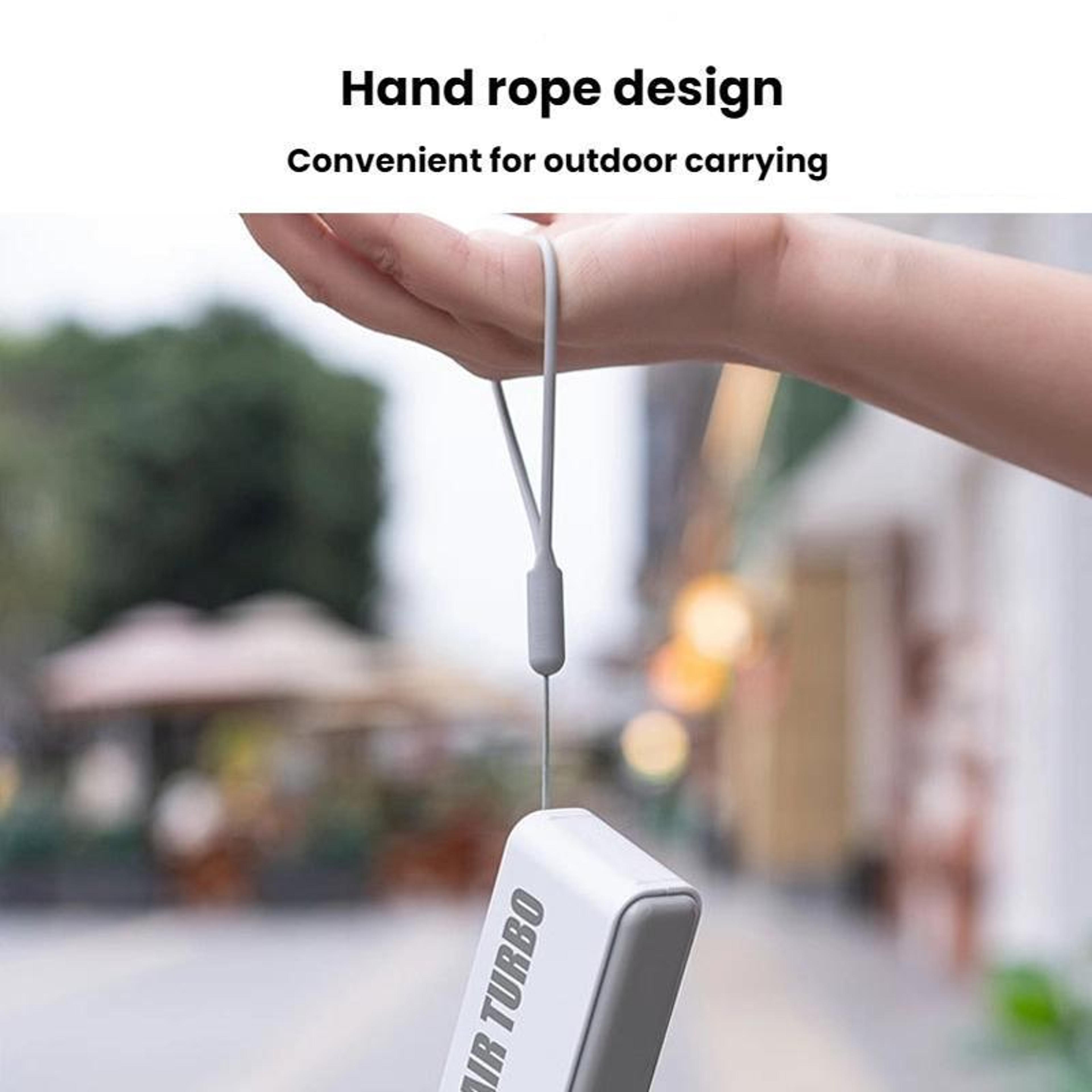 Portable High Speed Handheld Fan With Digital Display USB Rechargeable Personal Cooling Fan 7