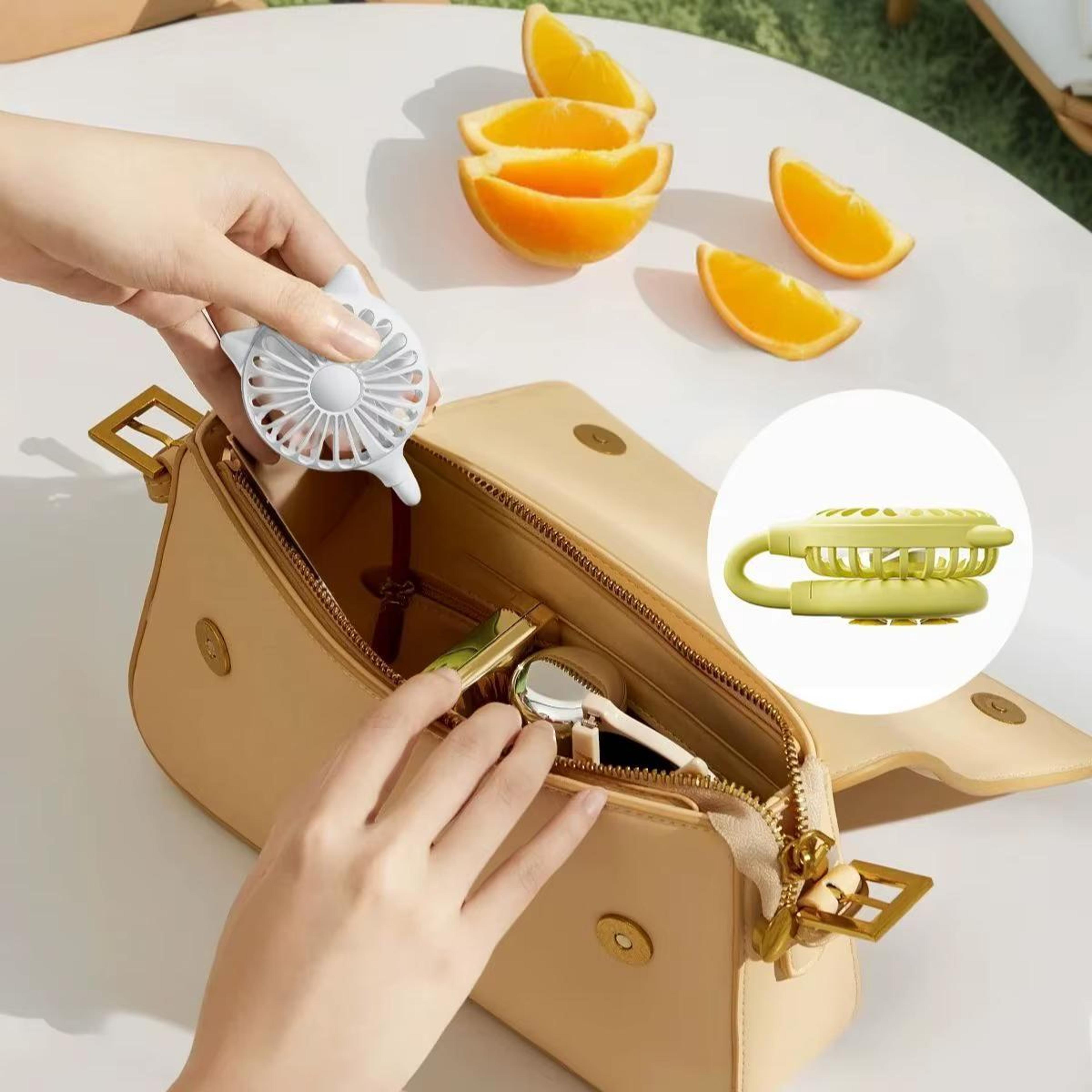 Portable USB Fan Rechargeable Desk Fan Mini Folding Suction Cup Fan With Flexible Adjustable Neck 6