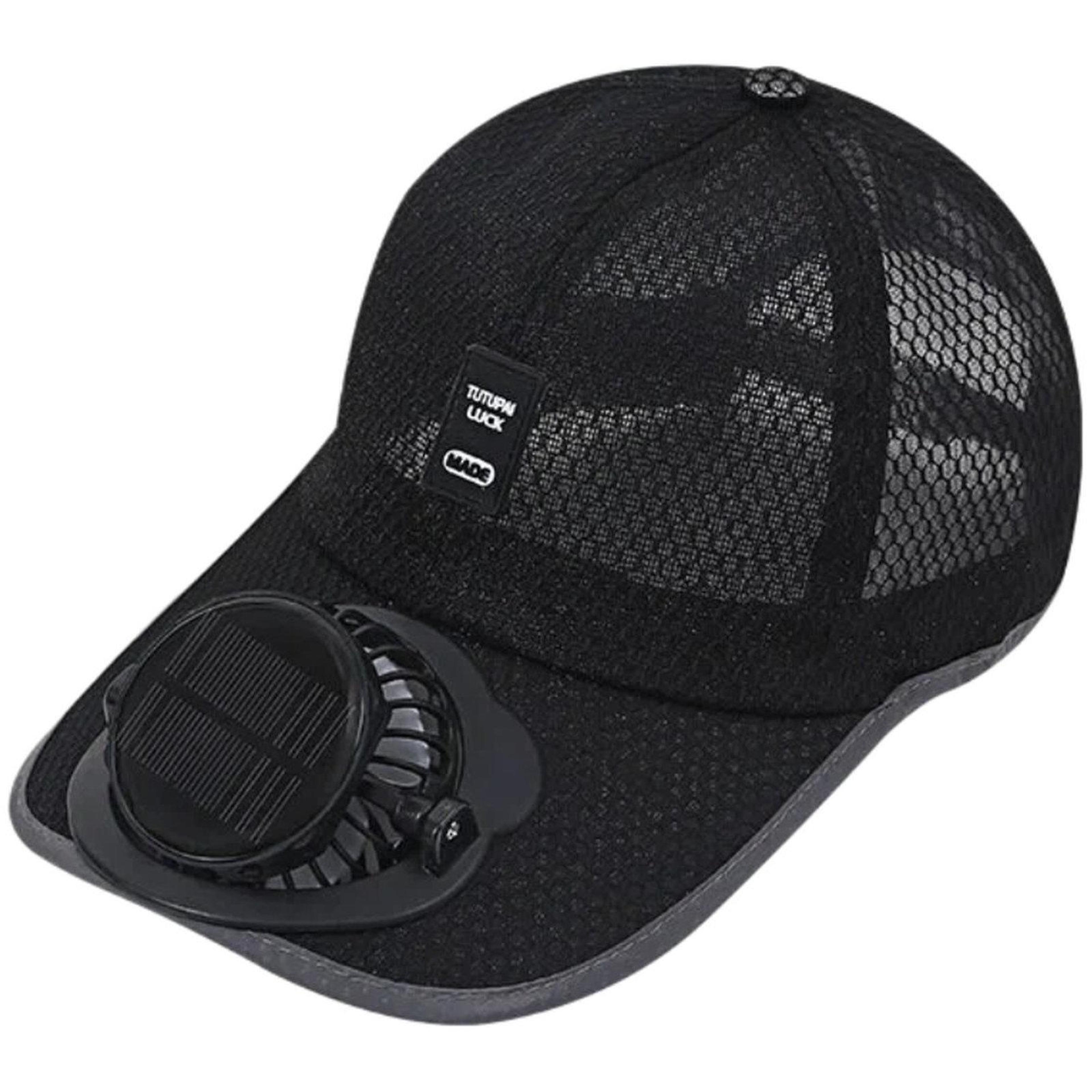 Solar Fan Hat Rechargeable Cooling Hat With 3 Speed Adjustable Breathable Sun Cap 0