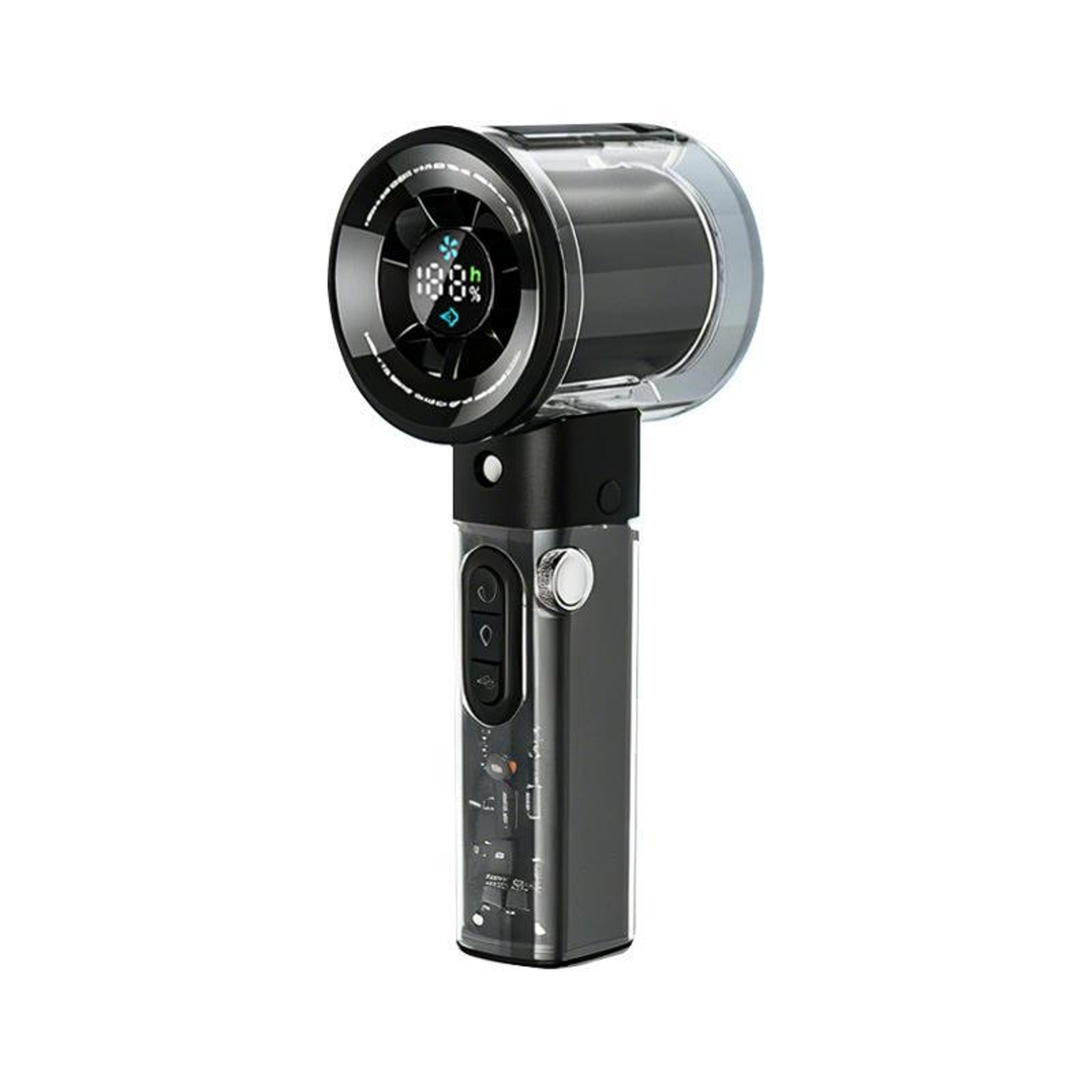 F3 Handheld Cooling Fan Portable Mini Fan With Misting Spray LED Display And Stepless Speed Control 12