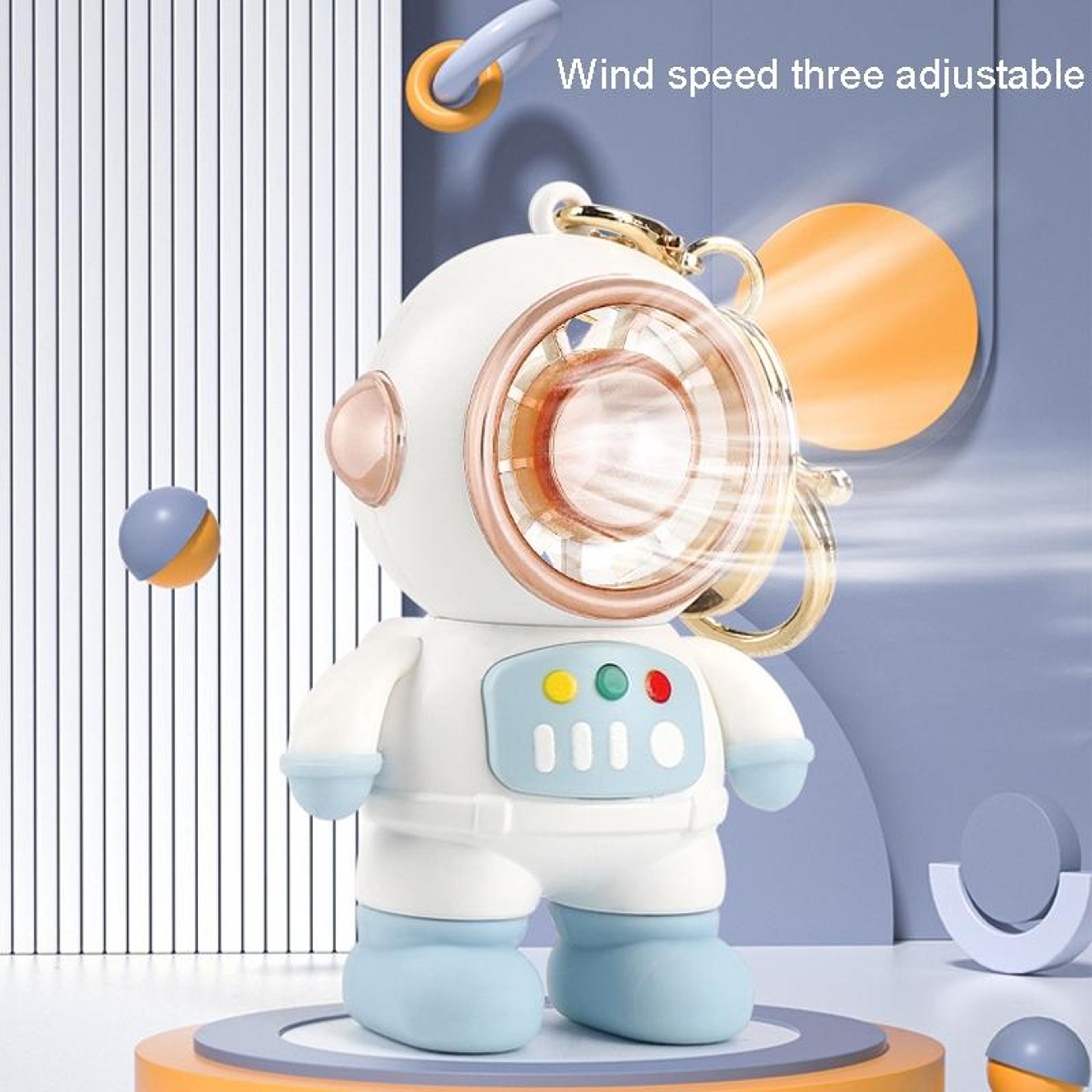 Astronaut Portable Mini Fan USB Rechargeable Handheld Personal Cooling Fan With Lanyard 2