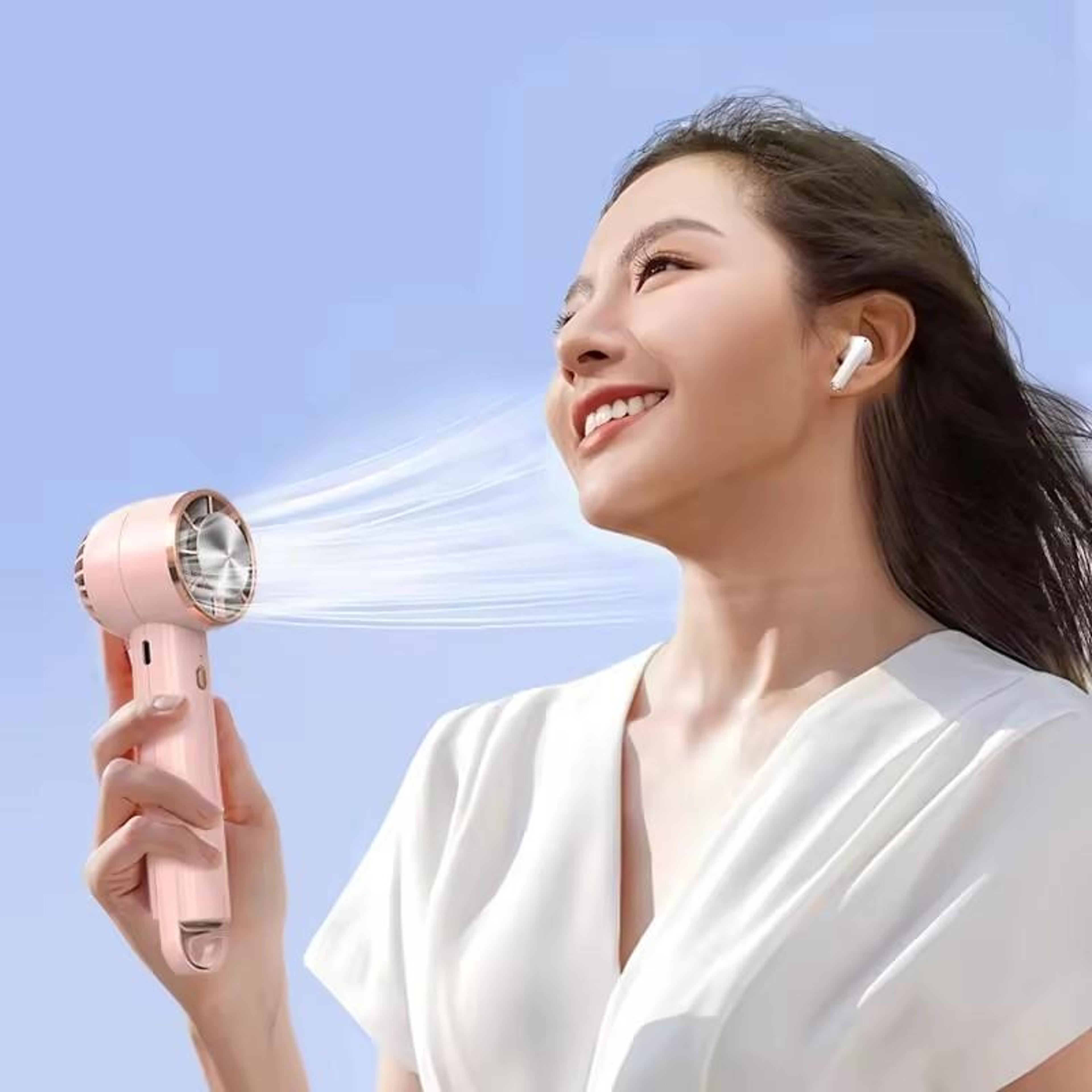 CL02 Handheld Cooling Fan Portable USB Fan With Semiconductor Cooling Rechargeable Personal Cooler 5
