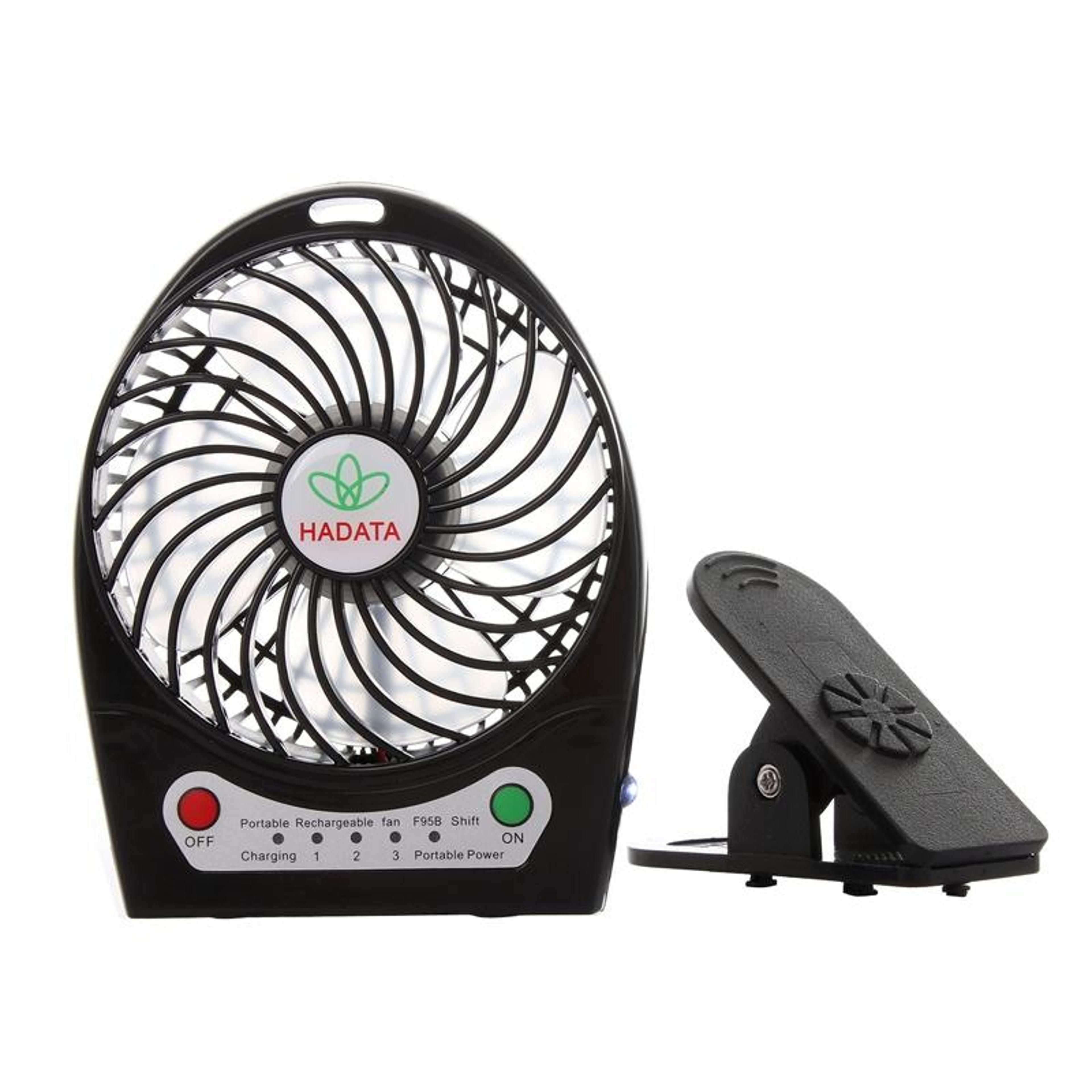 Portable Rechargeable Clip Fan USB Powered Mini Portable Desk Fan With 3 Speed Adjustable Airflow 4