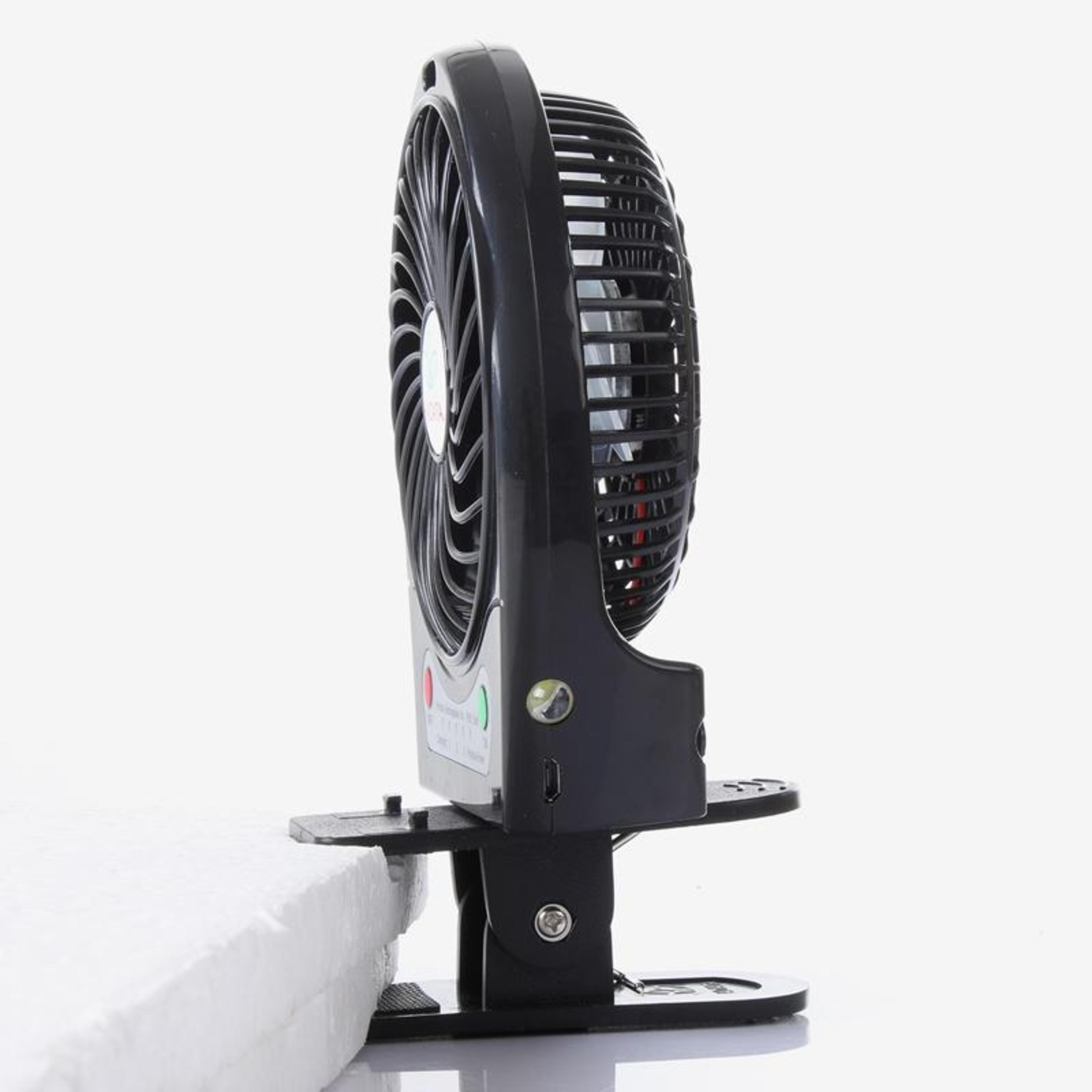 Portable Rechargeable Clip Fan USB Powered Mini Portable Desk Fan With 3 Speed Adjustable Airflow 6