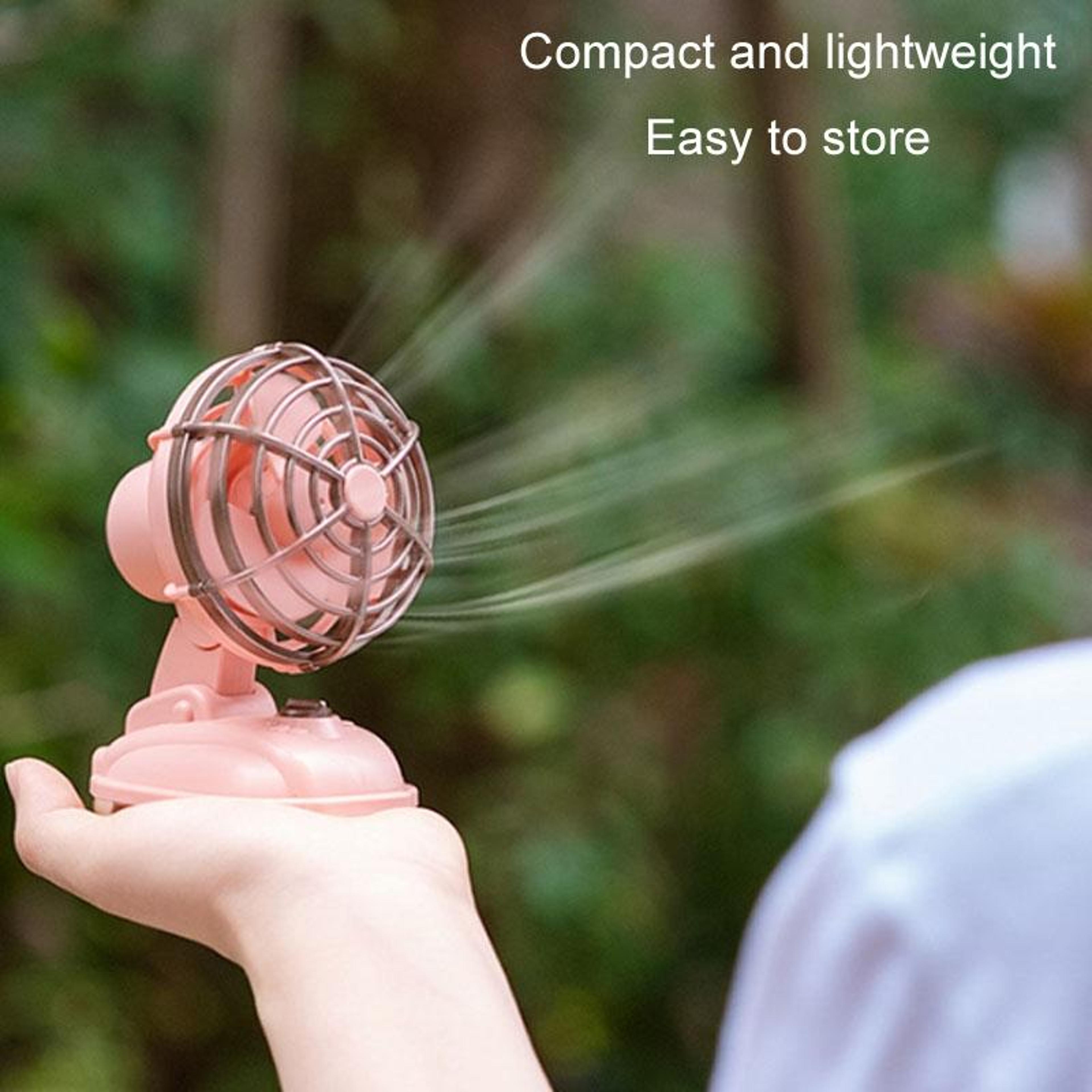 Retro USB Desk Fan Silent Portable Mini Rechargeable Desktop Fan For Home Office Travel 9