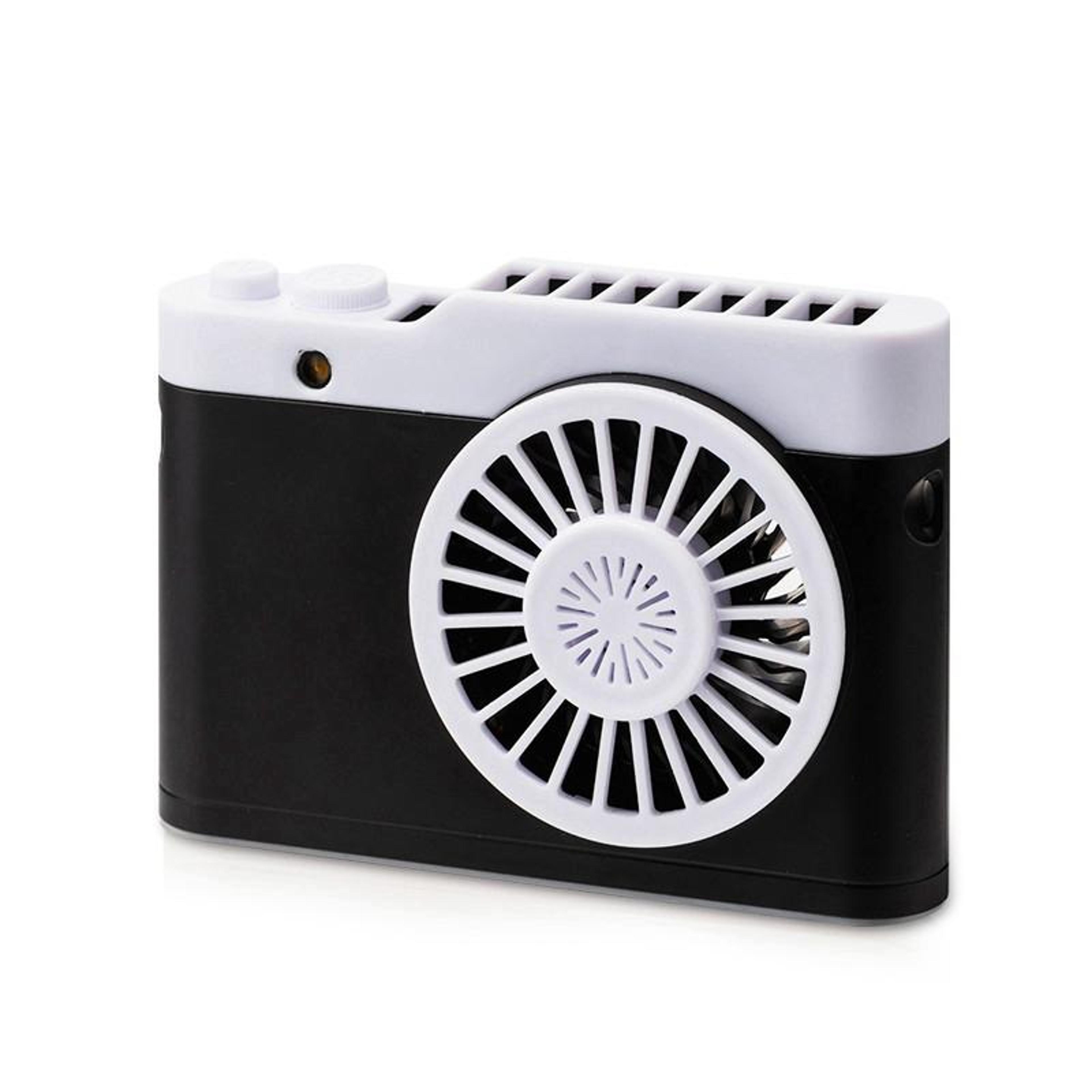 Portable Mini Usb Charging Camera Fan Hanging Neck Small FanGray 7
