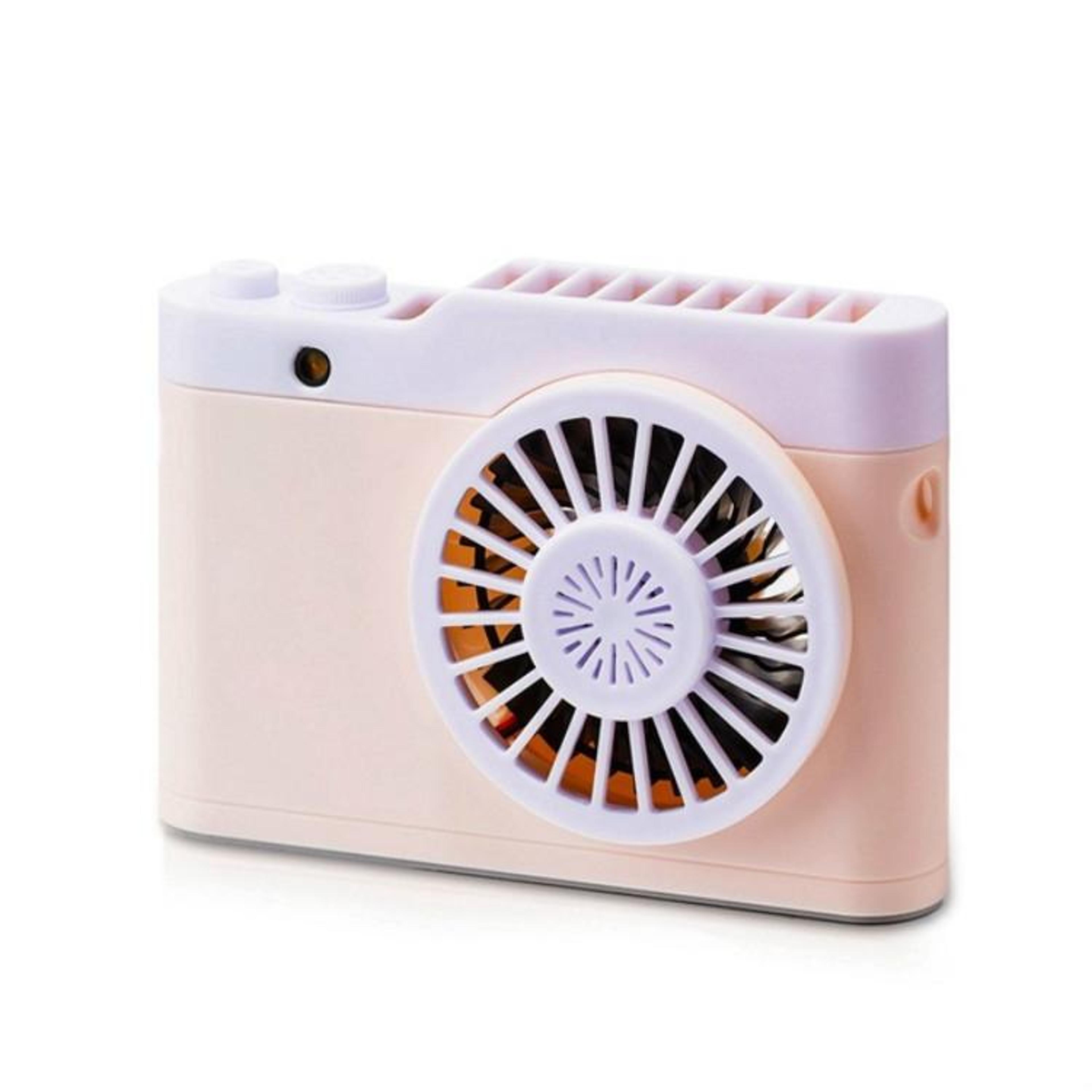 Portable Mini Usb Charging Camera Fan Hanging Neck Small FanGray 5