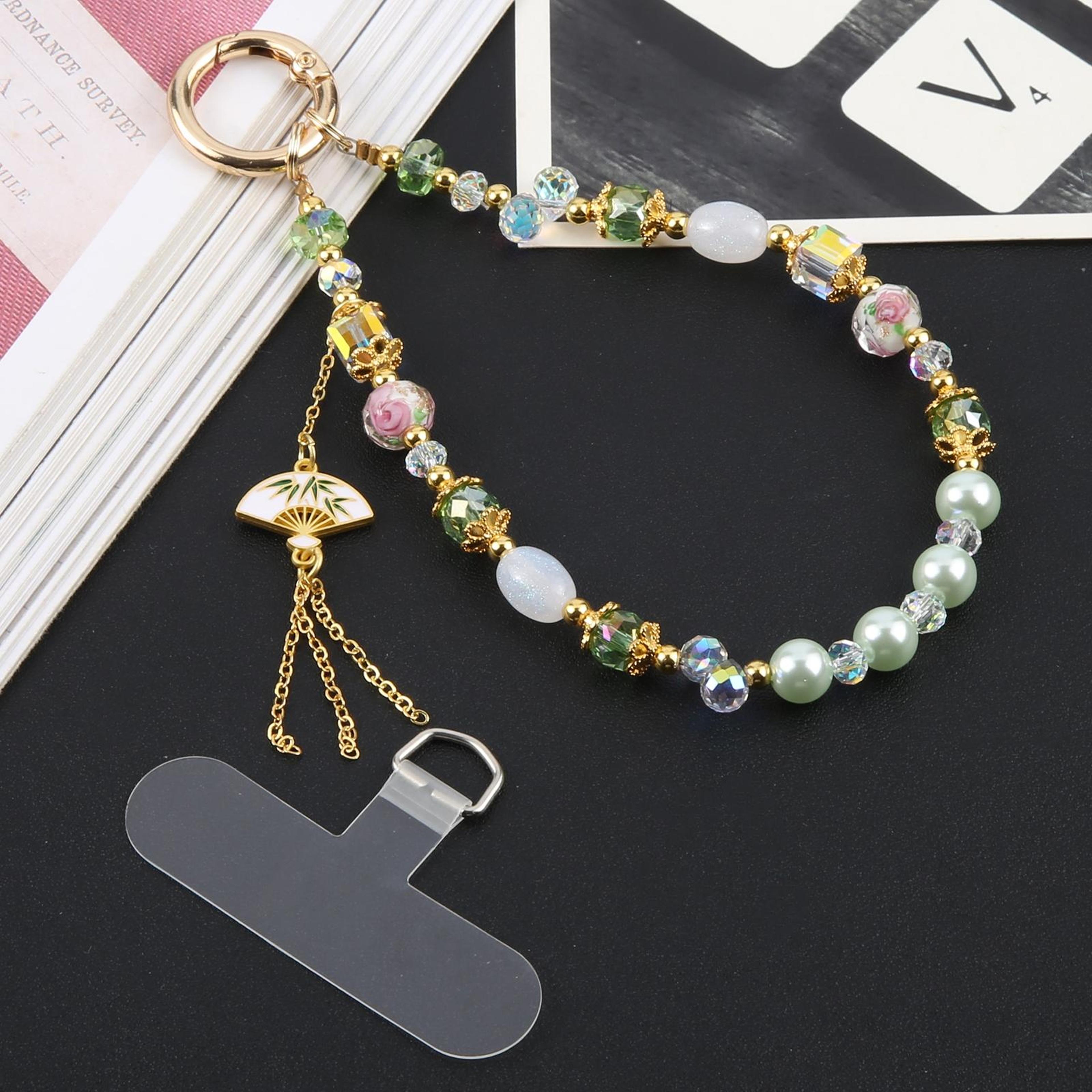 Universal Phone Wrist Lanyard Beaded Phone Strap Anti Lost Bracelet For Smartphones 1