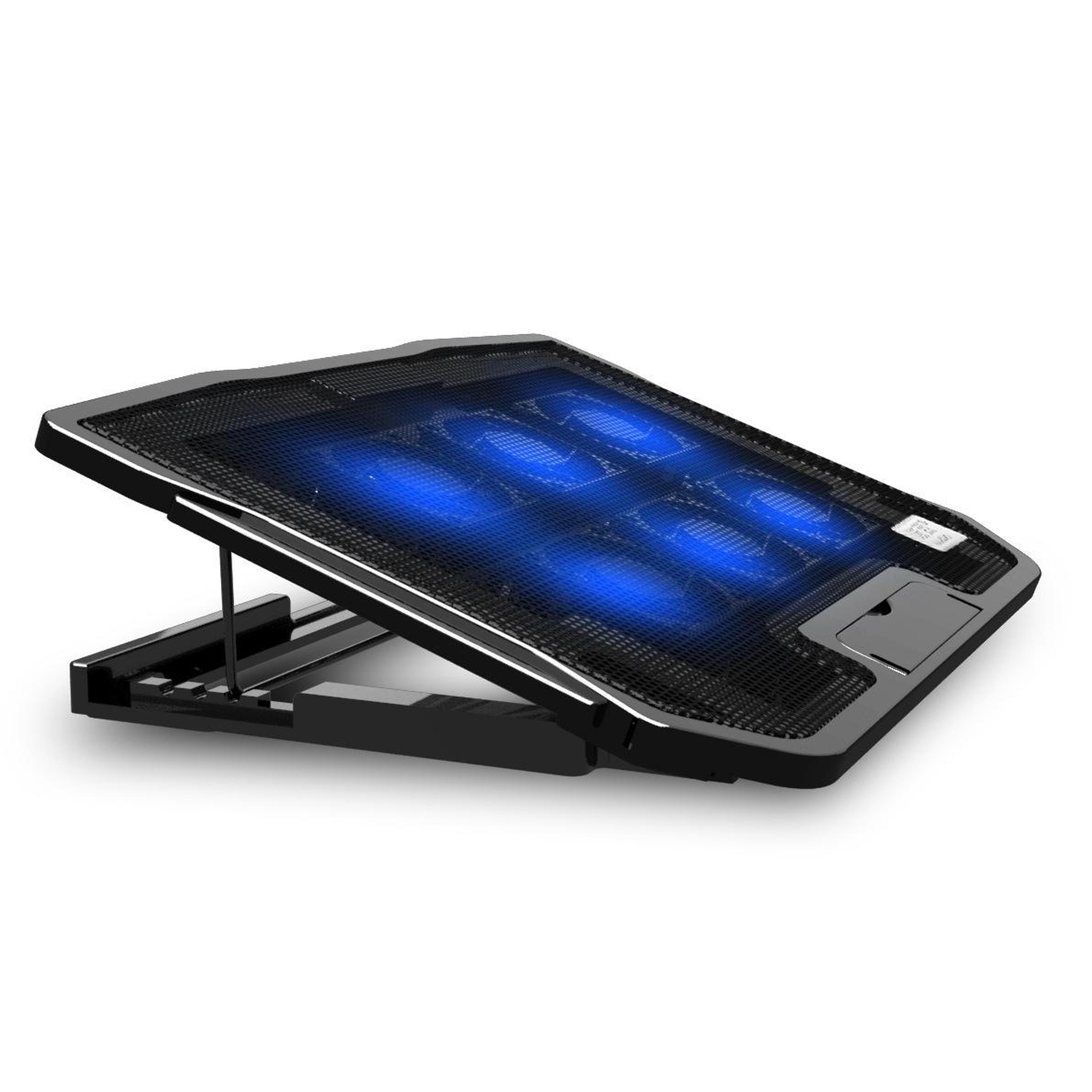 H9 Laptop Cooling Pad With 6 Quiet Fans Metal Mesh Notebook Cooling Stand For Up To 17 Inch Laptops 2