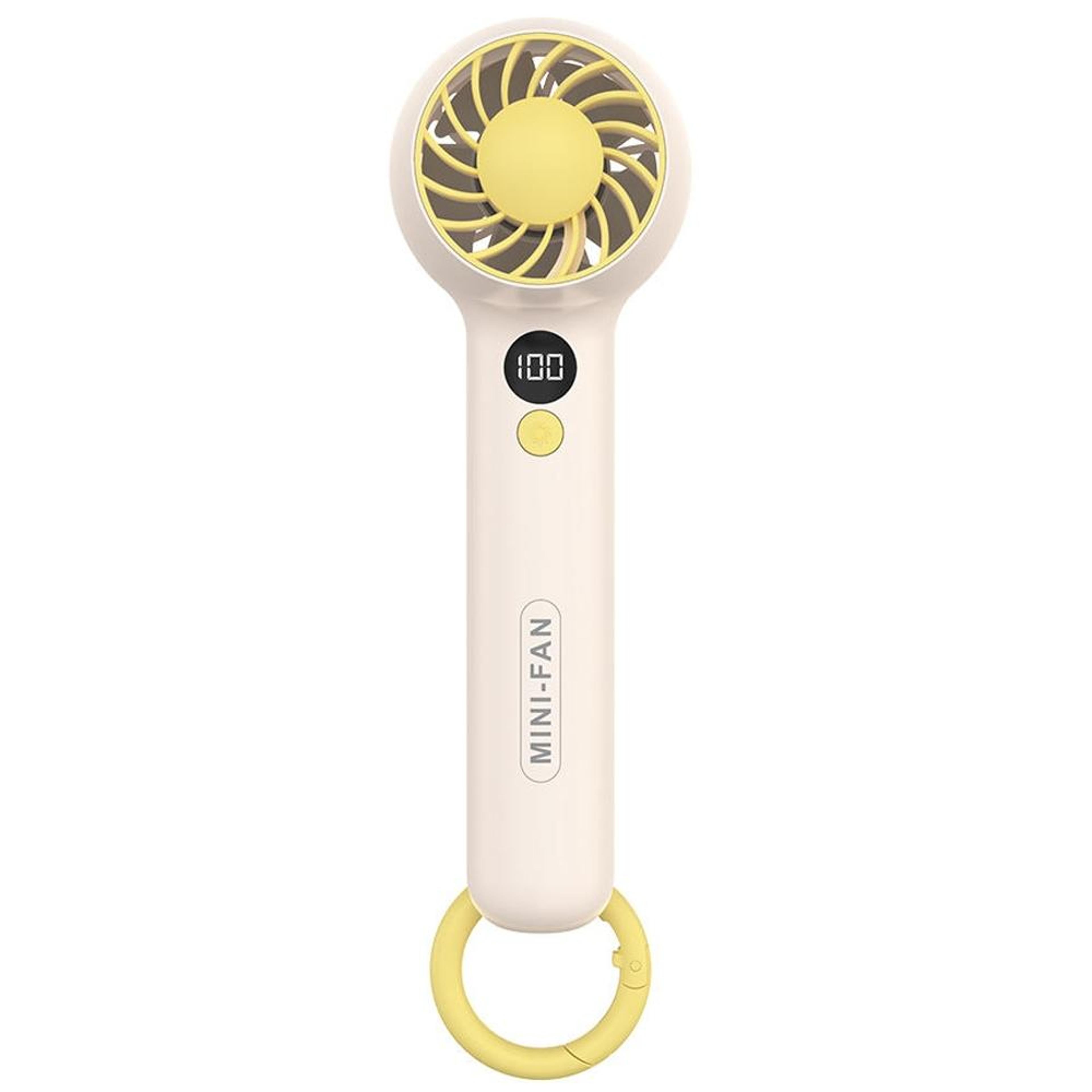 Portable Handheld Fan Mini USB Fan Rechargeable Personal Cooling Fan With Hook And 3 Speed Airflow 7