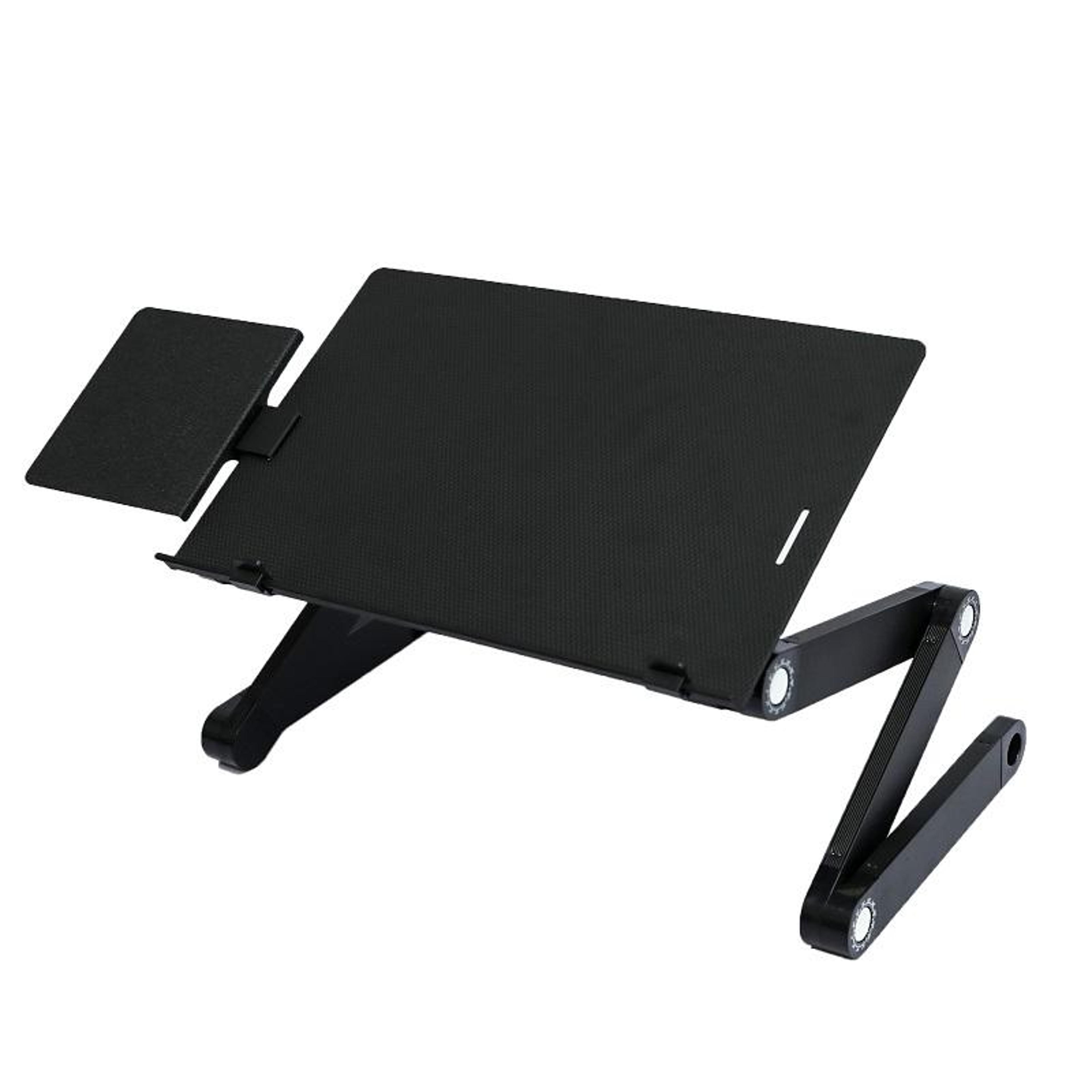 Adjustable Laptop Stand With Cooling Fan Mouse Board And Height Adjustable Aluminum Desk Riser 7