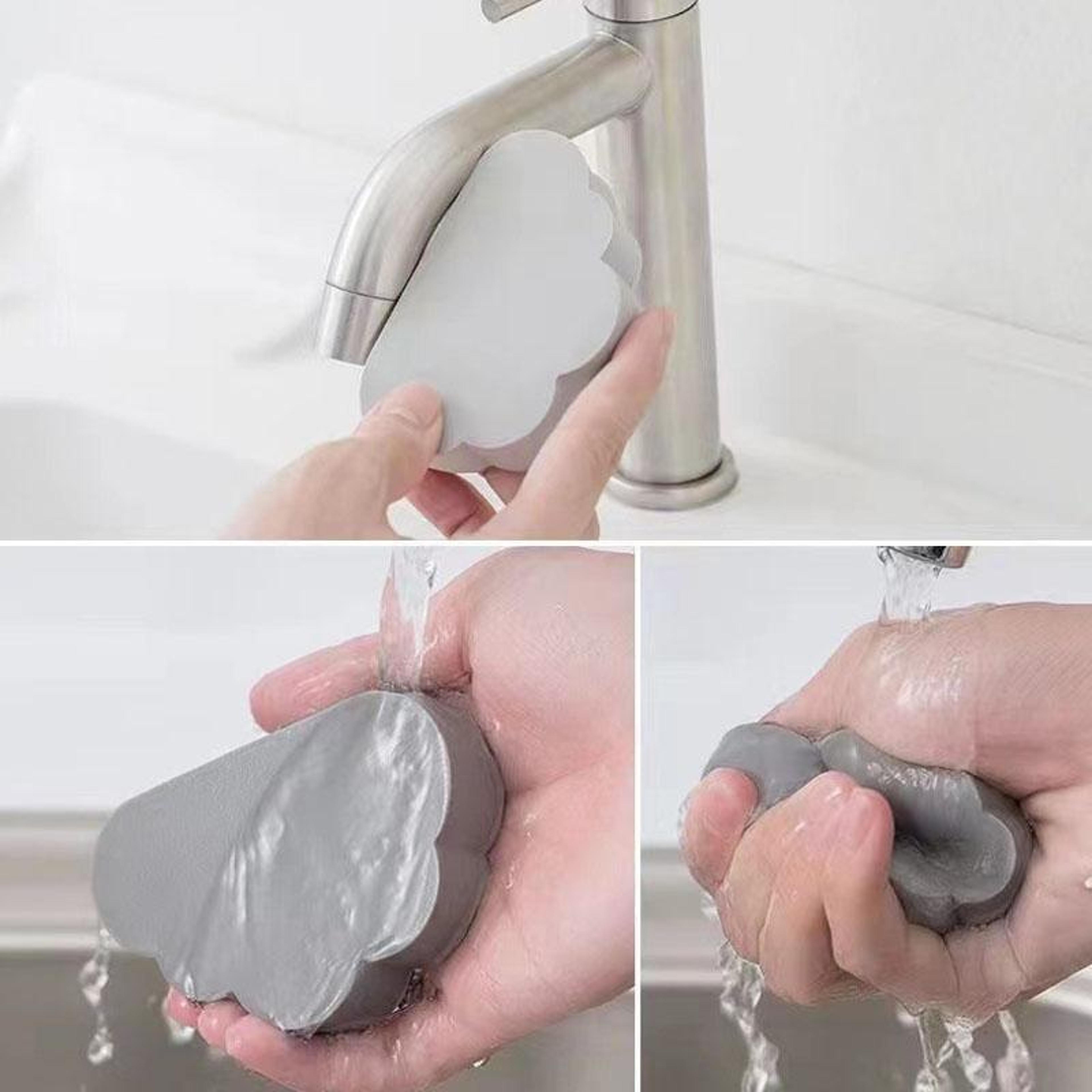 Cloud Shaped Bathroom Cleaning Sponge PVA Sponge Cleaner For Sink Mirror And Limescale Removal 8