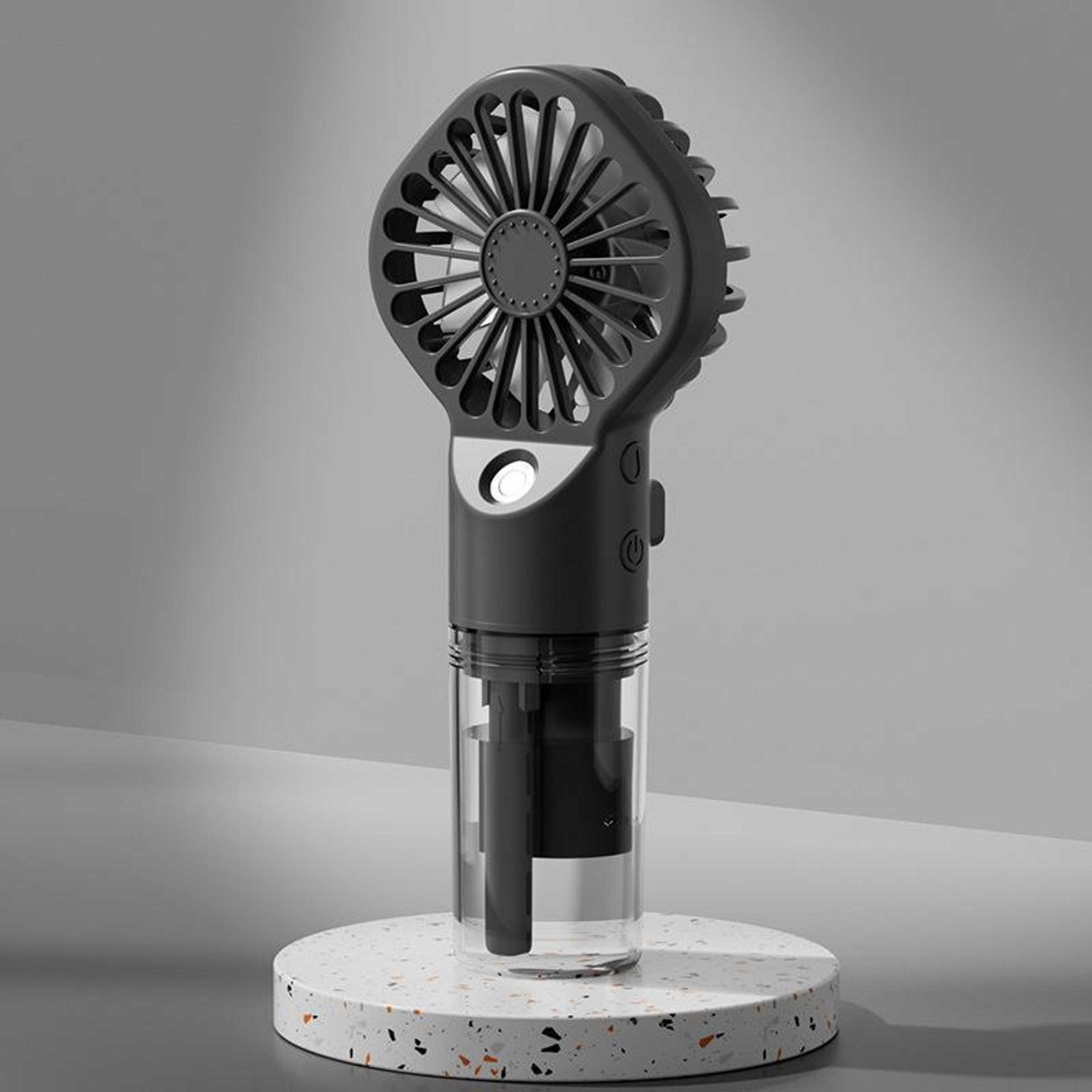 Portable Handheld Misting Fan Type C Rechargeable Personal Cooling Fan With Face Mister 11