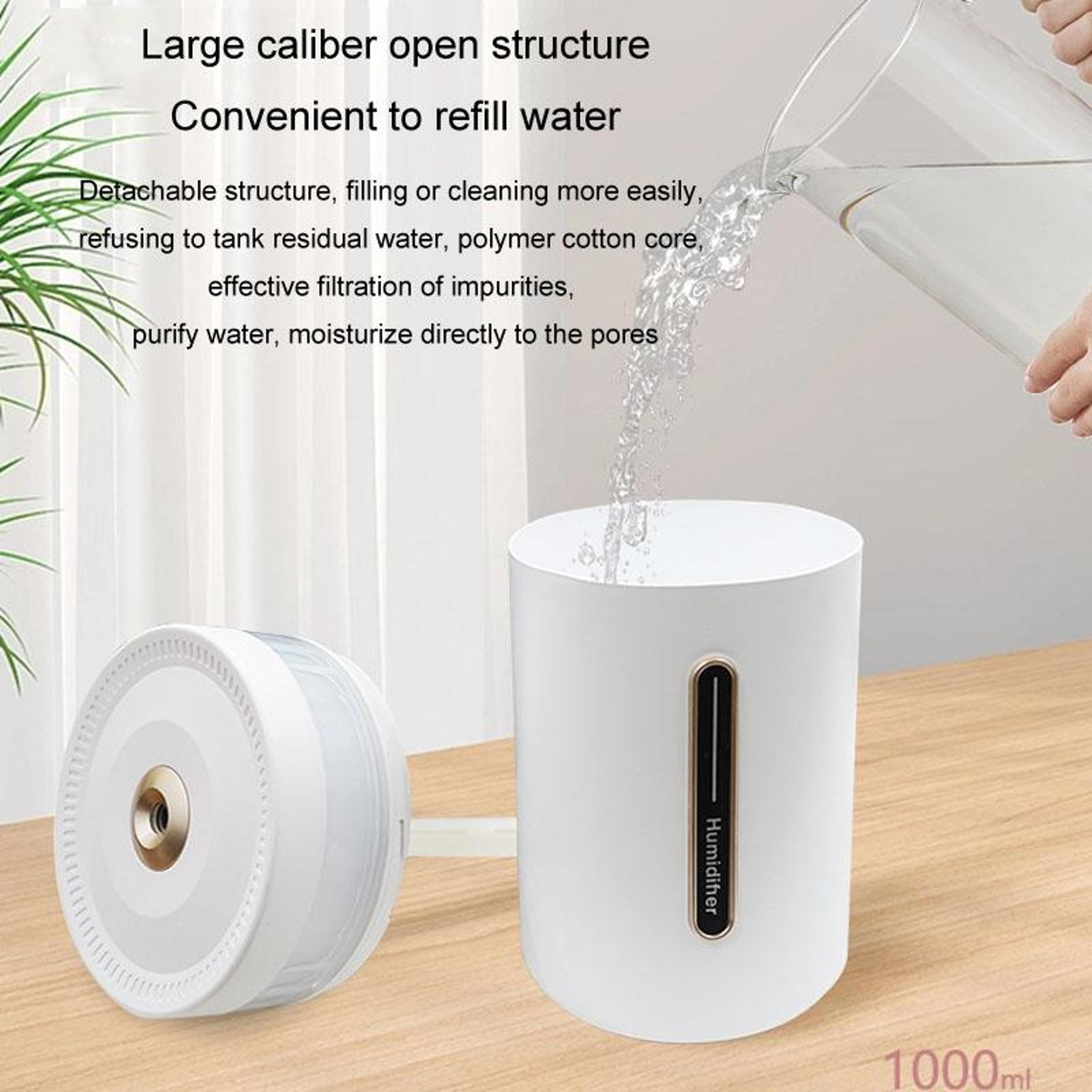 1L Large Capacity Humidifier USB Cool Mist Humidifier With Ambient Light And Aroma Diffuser 2