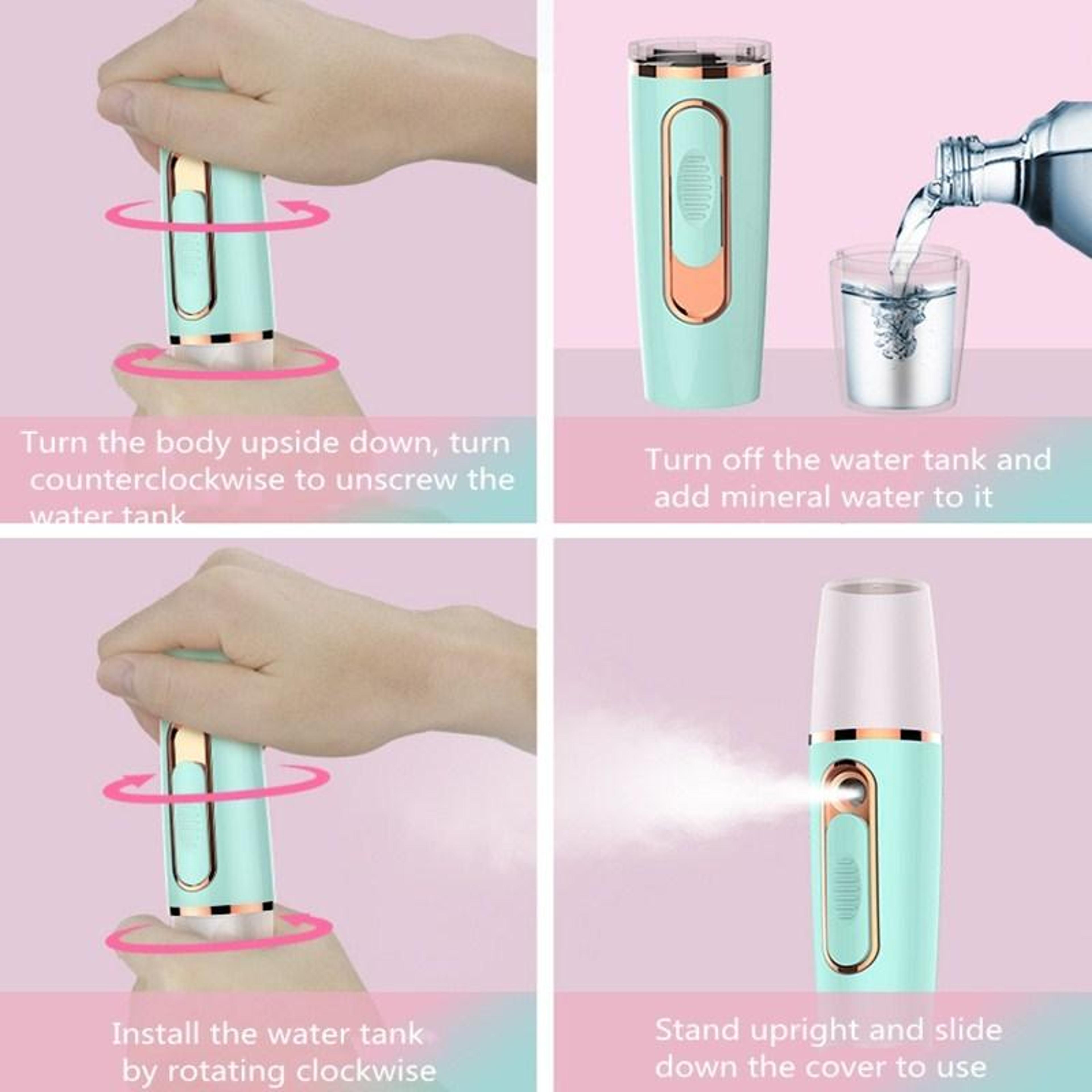 Portable Nano Facial Mist Sprayer USB Rechargeable Mini Humidifier For Skin Hydration And Refreshin 6