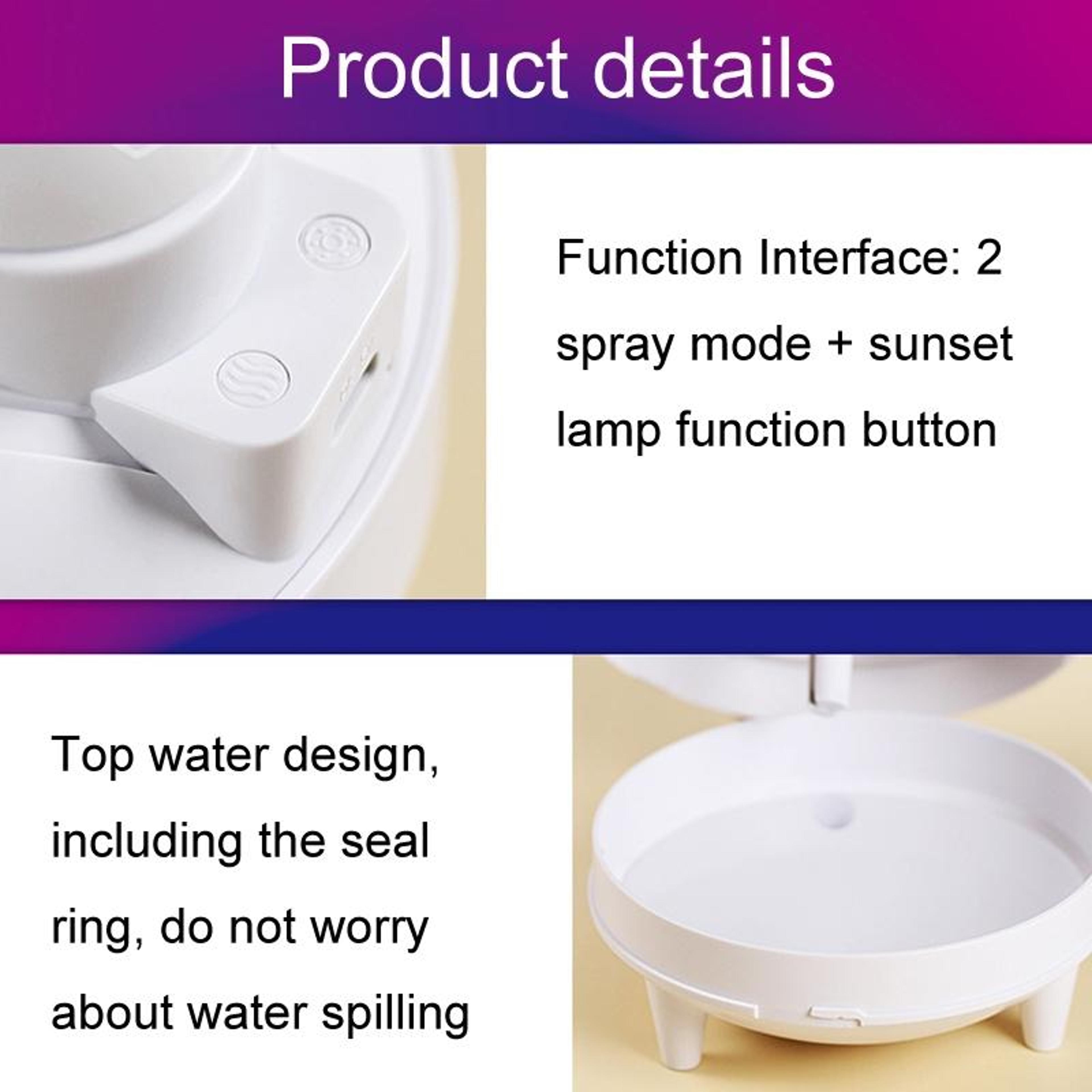 Astronaut USB Humidifier With Sunset Lamp Cool Mist Desktop Air Humidifier 2