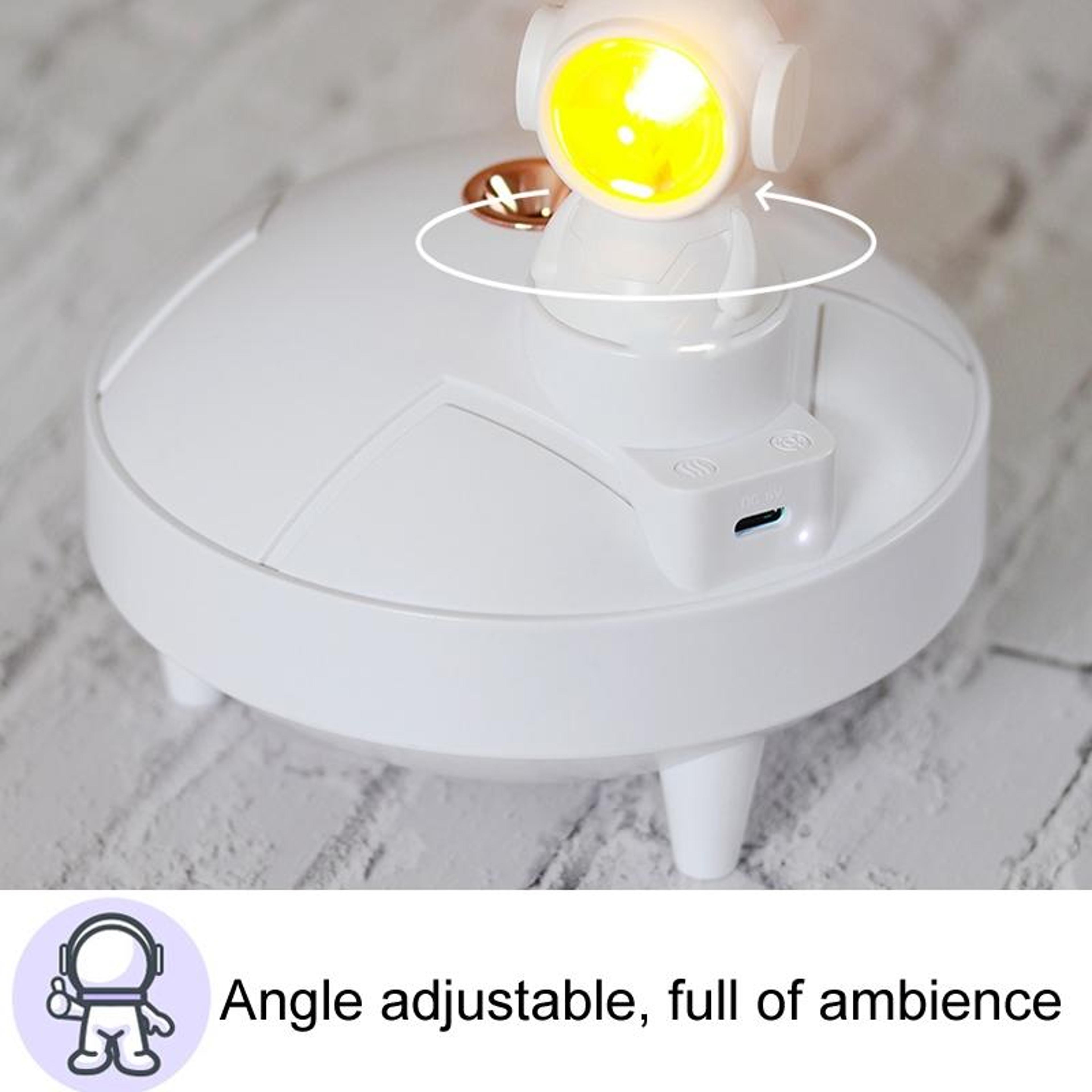 Astronaut USB Humidifier With Sunset Lamp Cool Mist Desktop Air Humidifier 3