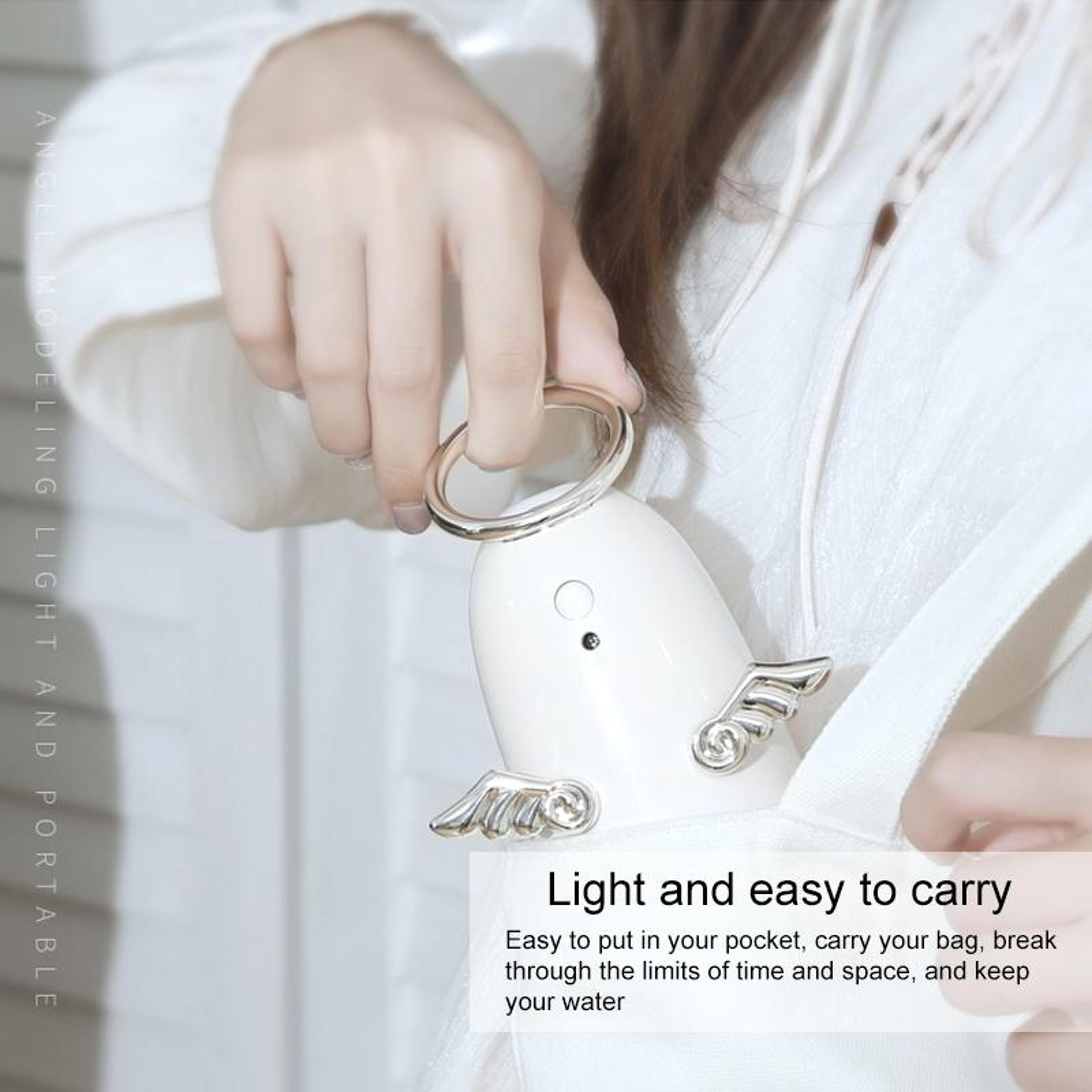 Mini Angel USB Humidifier Portable Cool Mist Humidifier With Colorful Night Light 4