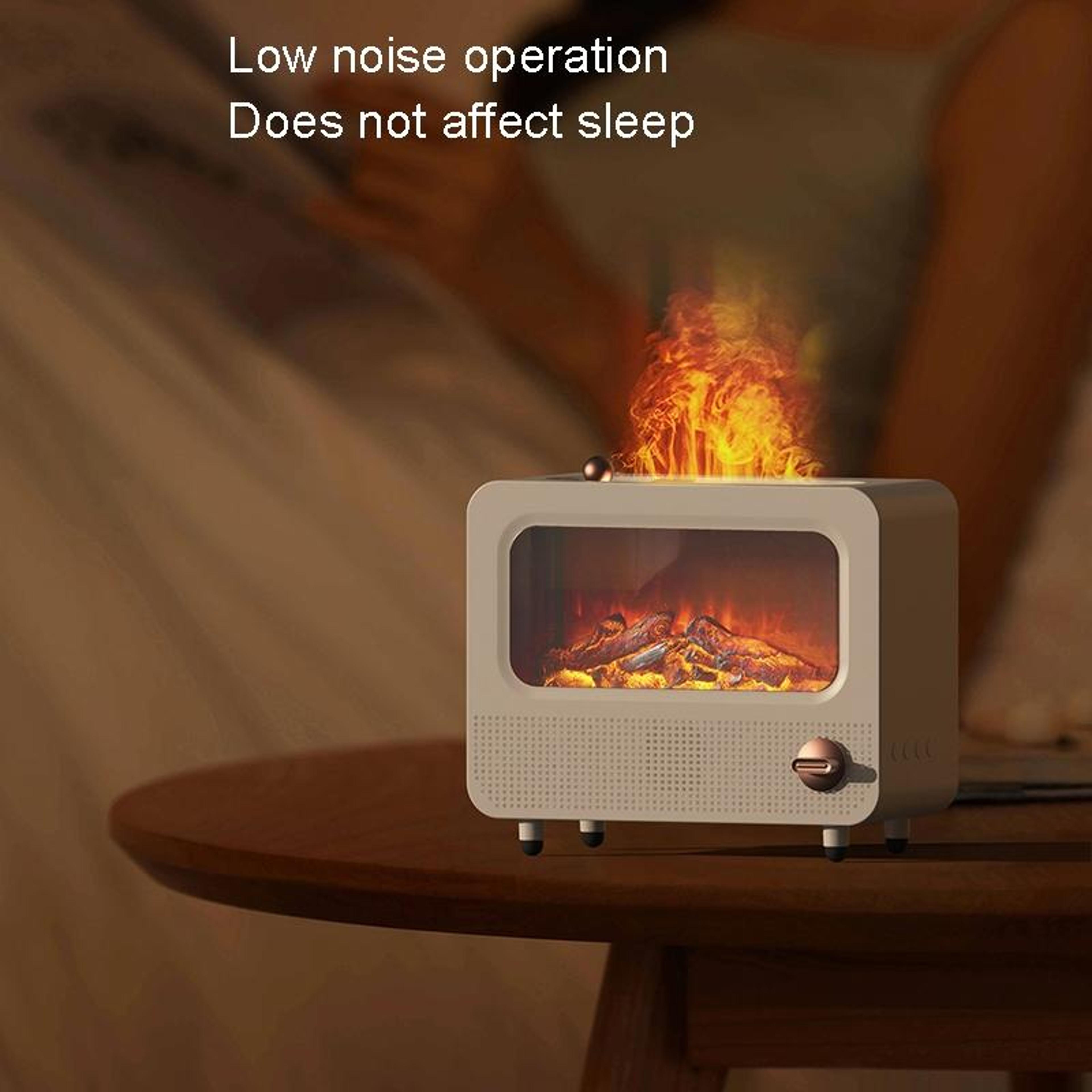 Flame Humidifier With White Noise USB Aromatherapy Diffuser Cool Mist Air Moisturizer 3