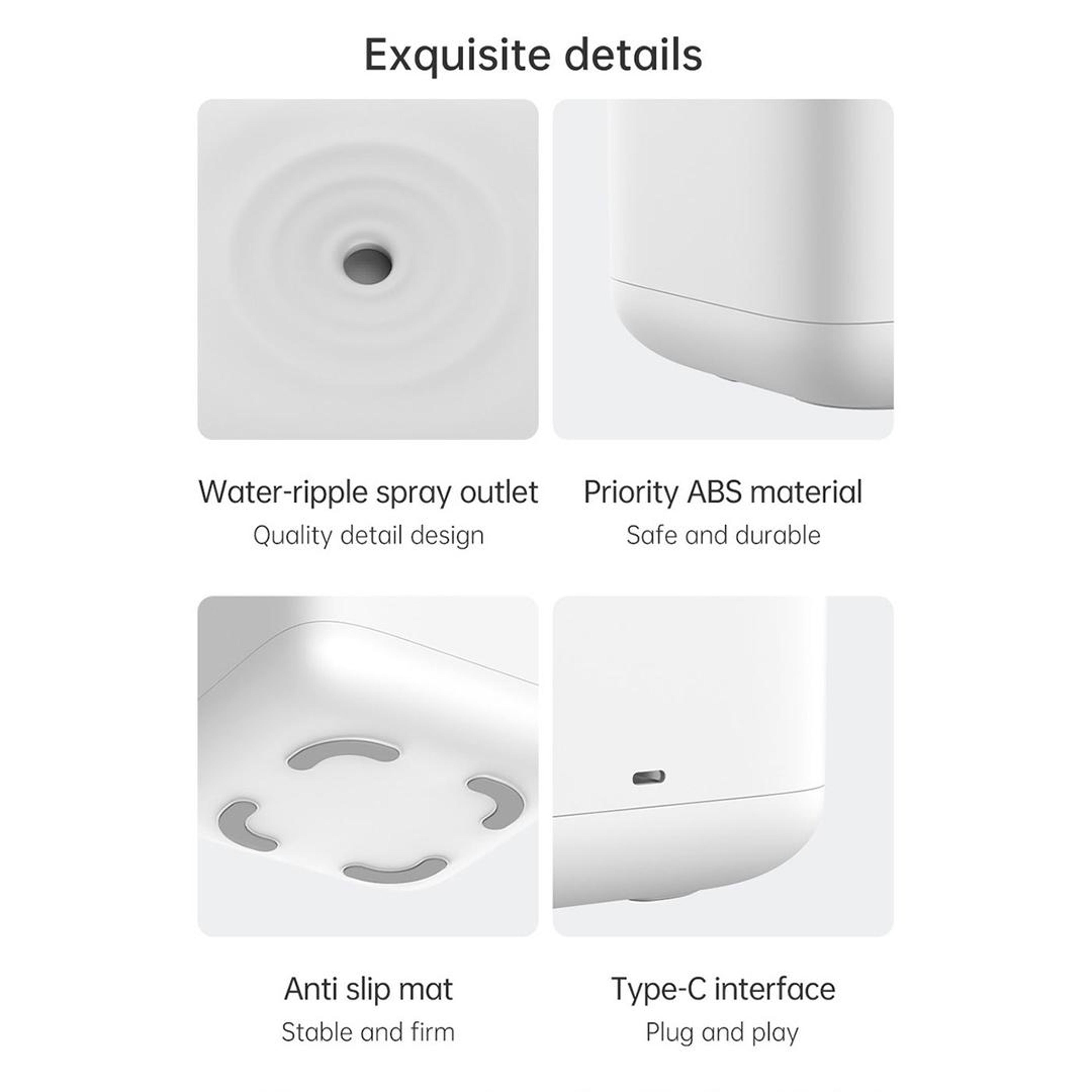 Anti Gravity Water Drop Humidifier With LED Desktop Humidifier Cool Mist Air Moisturizer 6