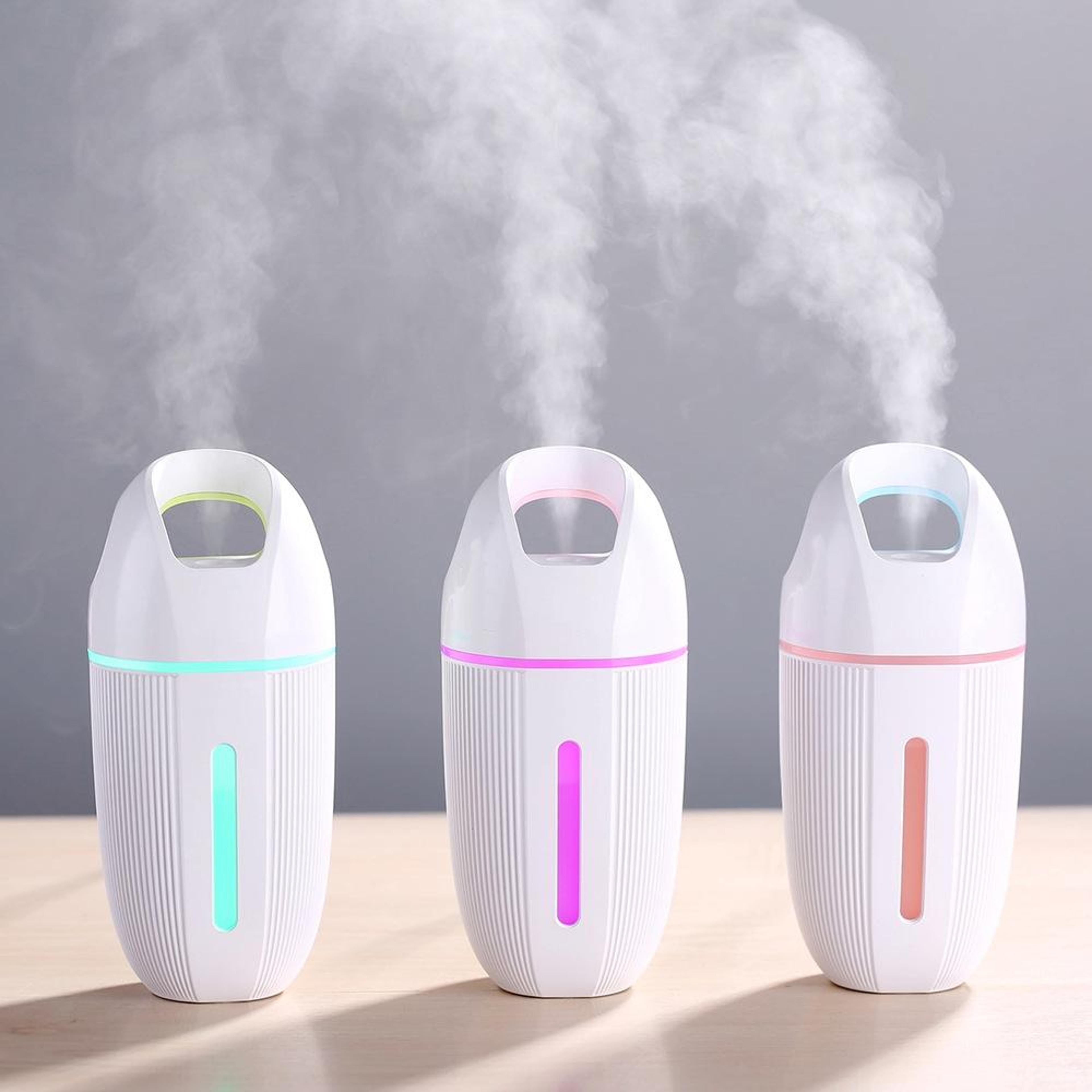 USB Car Humidifier Portable Air Purifier Mini Mist Diffuser With Colorful LED Night Light 1