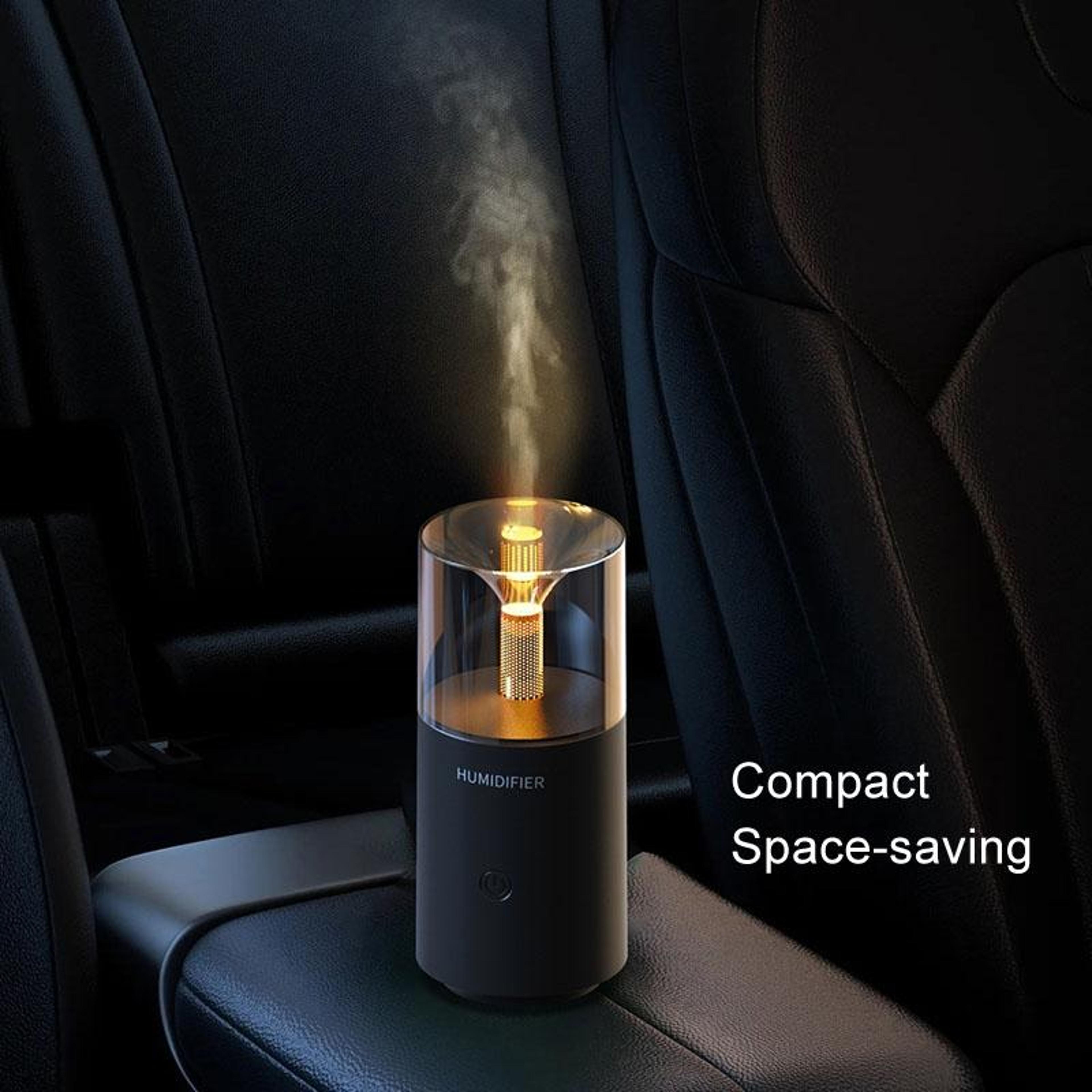 Flame Aroma Diffuser Essential Oil Diffuser Ultrasonic Humidifier With Candle Light Ambiance 5