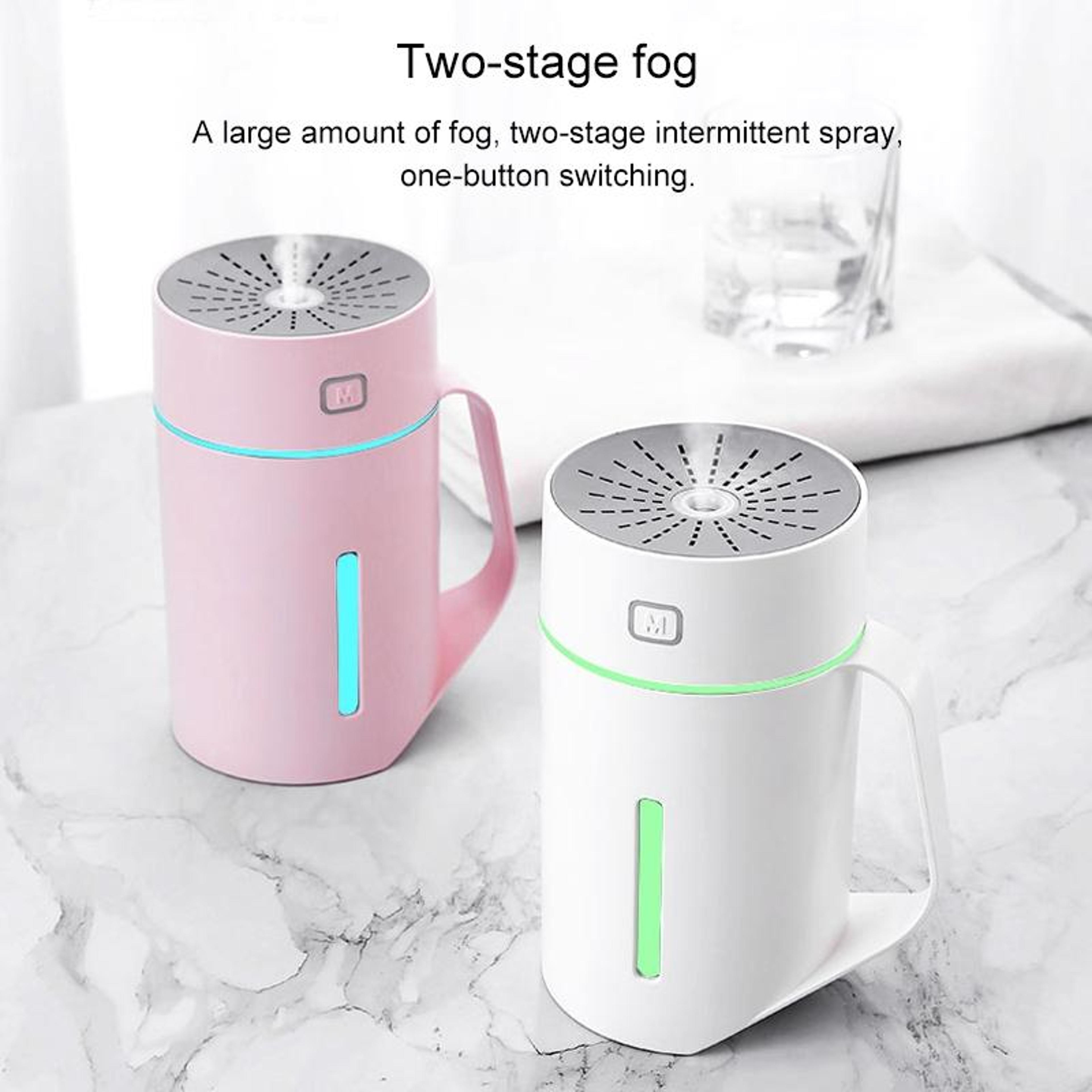 Portable USB Humidifier With LED Night Light 420ML Quiet Cool Mist Air Humidifier 7