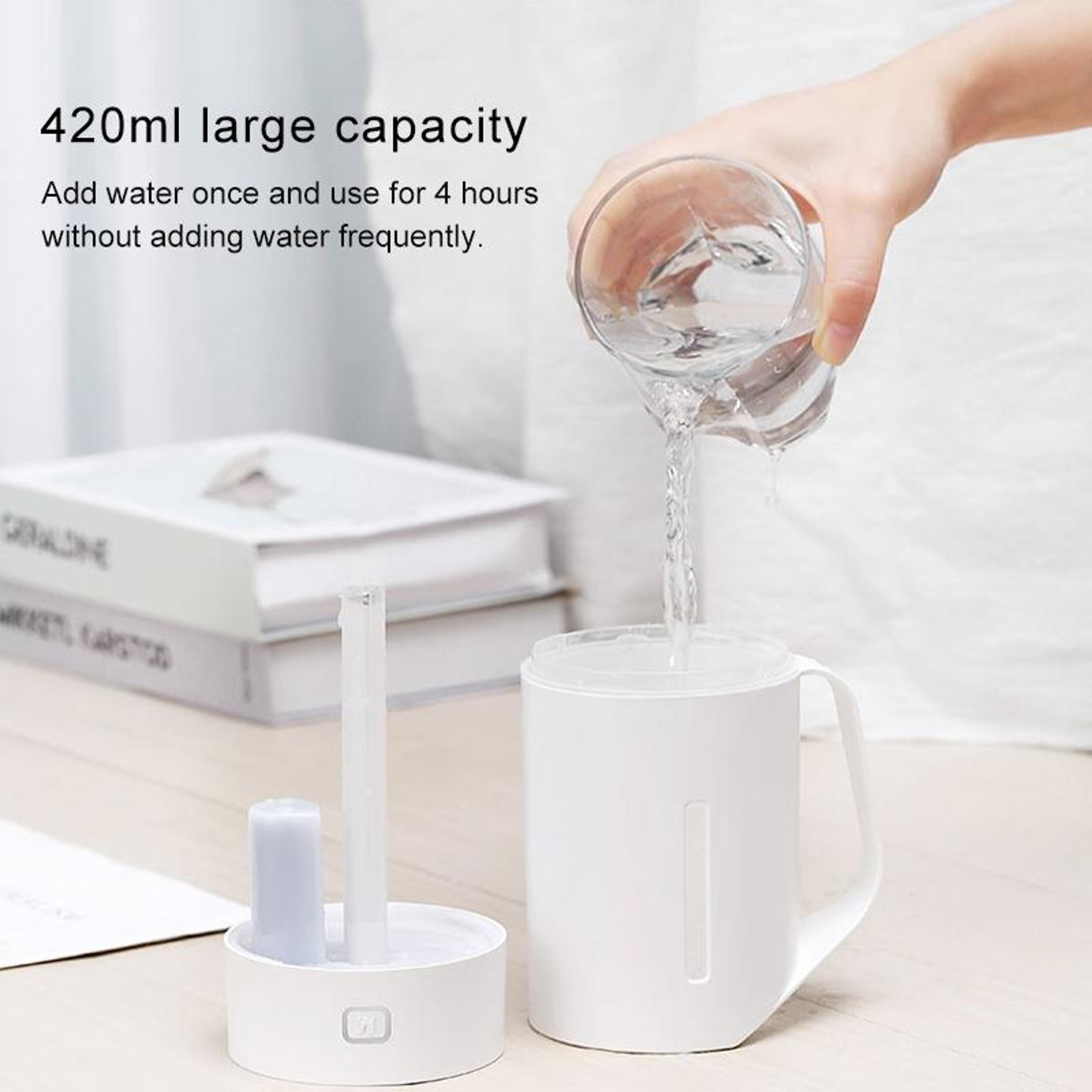 Portable USB Humidifier With LED Night Light 420ML Quiet Cool Mist Air Humidifier 4