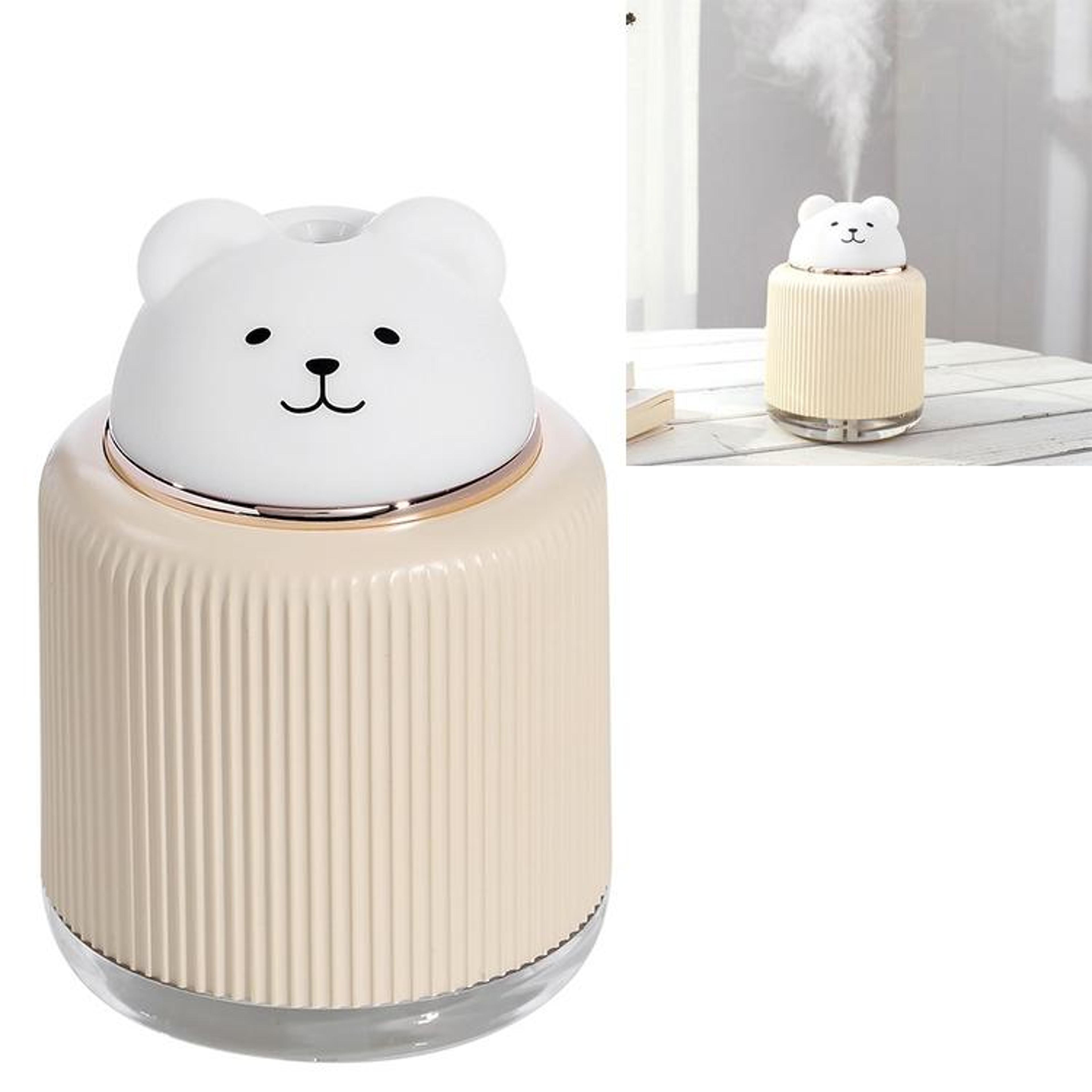 Cute Pet USB Humidifier With Night Light 300ML Mini Cool Mist Bedside Lamp 12