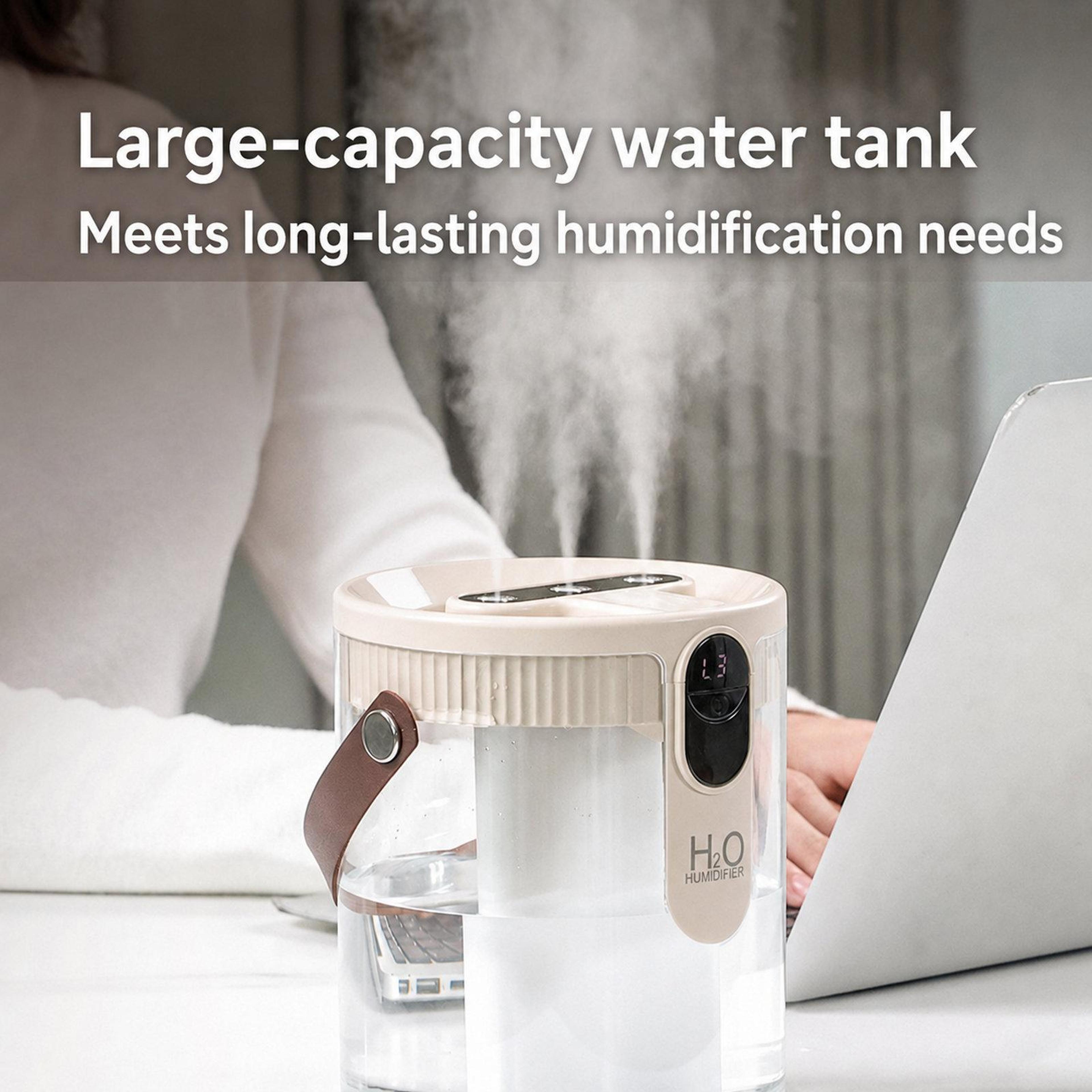 H40 Large Capacity Humidifier 15L 3 Nozzle Humidifier Quiet Cool Mist Air Moisturizer With Ambient  3