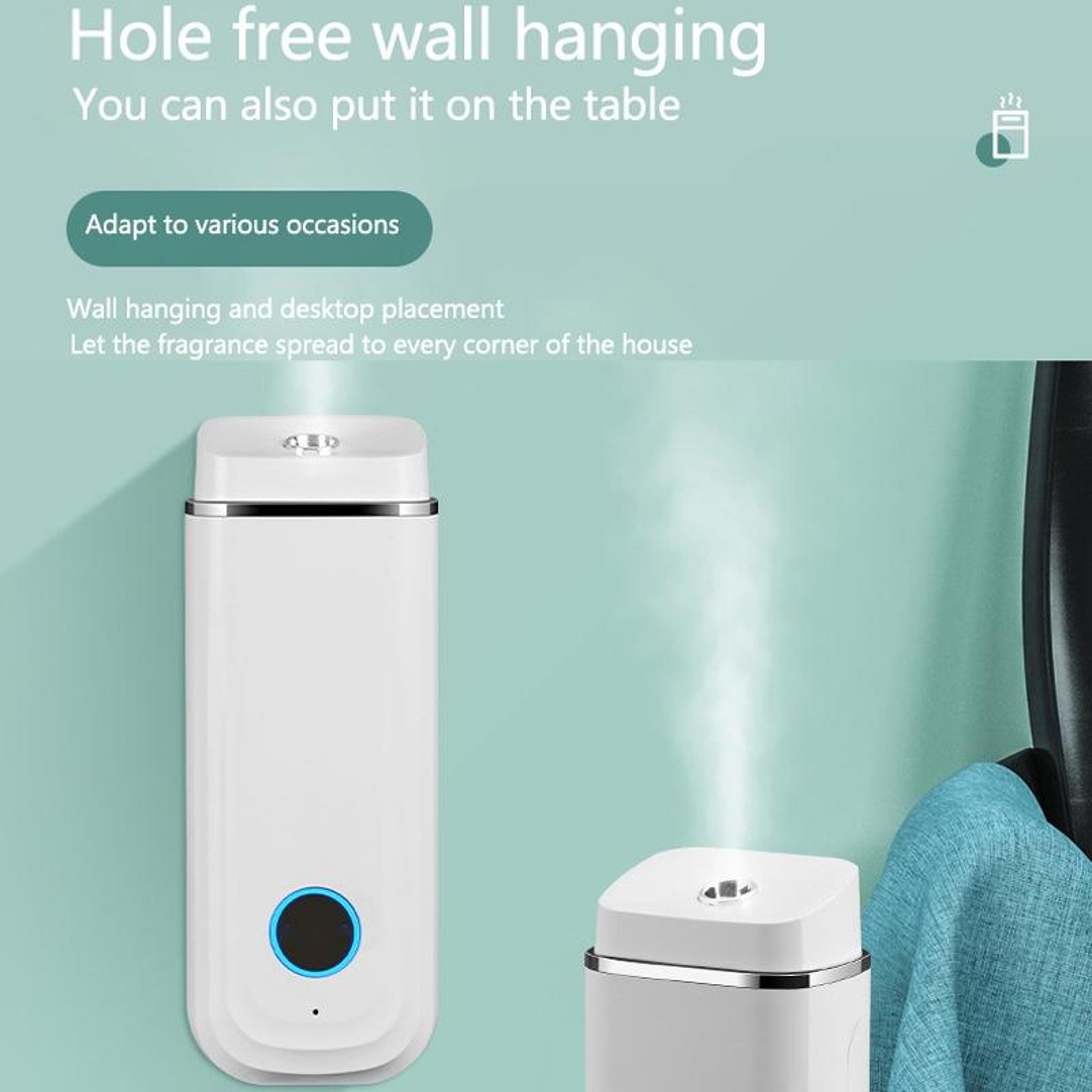 Rechargeable Automatic Air Freshener Wall Mount Aroma Diffuser For Home Office Bathroom 6