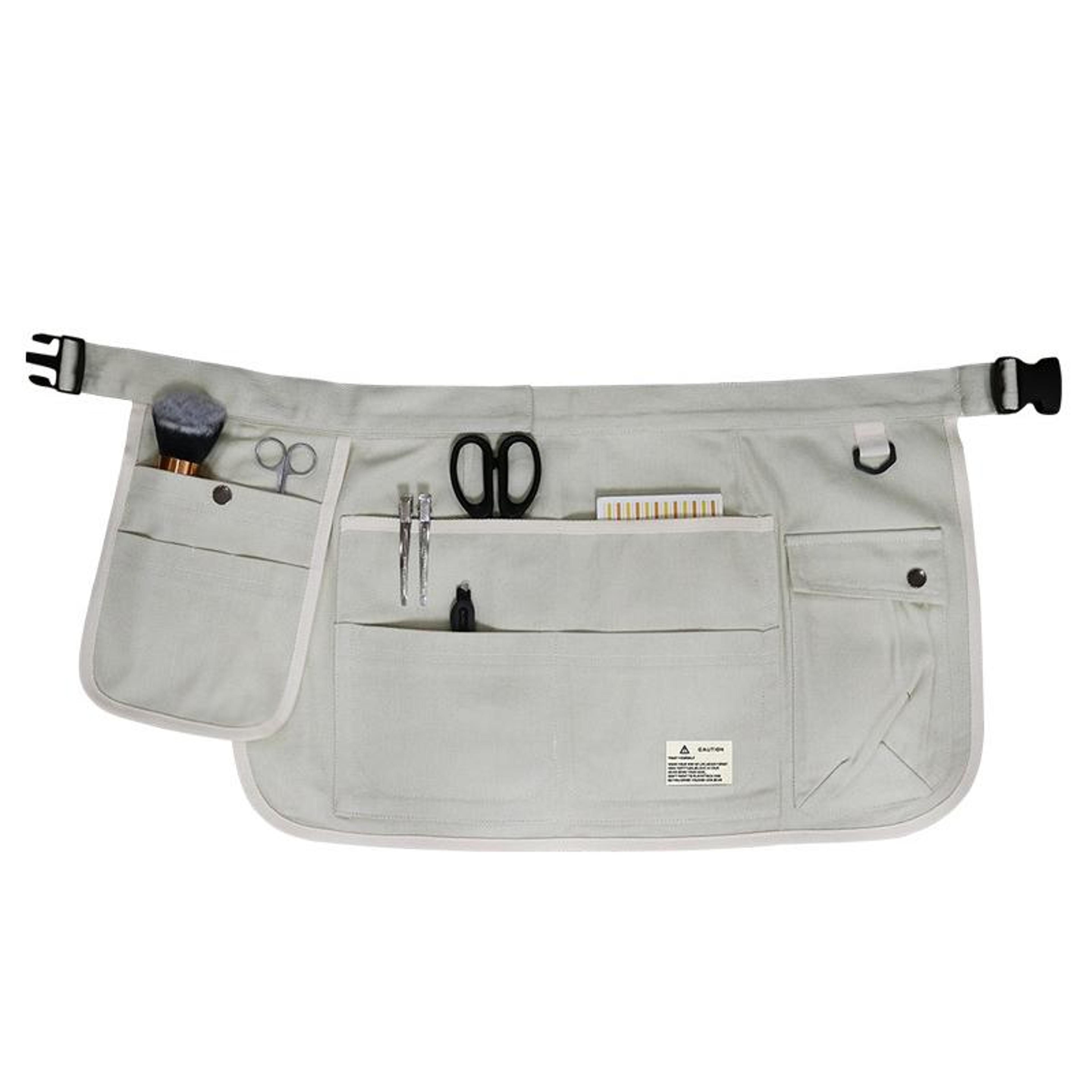 Canvas Gardening Apron Multi Pocket Tool Apron Adjustable Waist Utility Apron 9