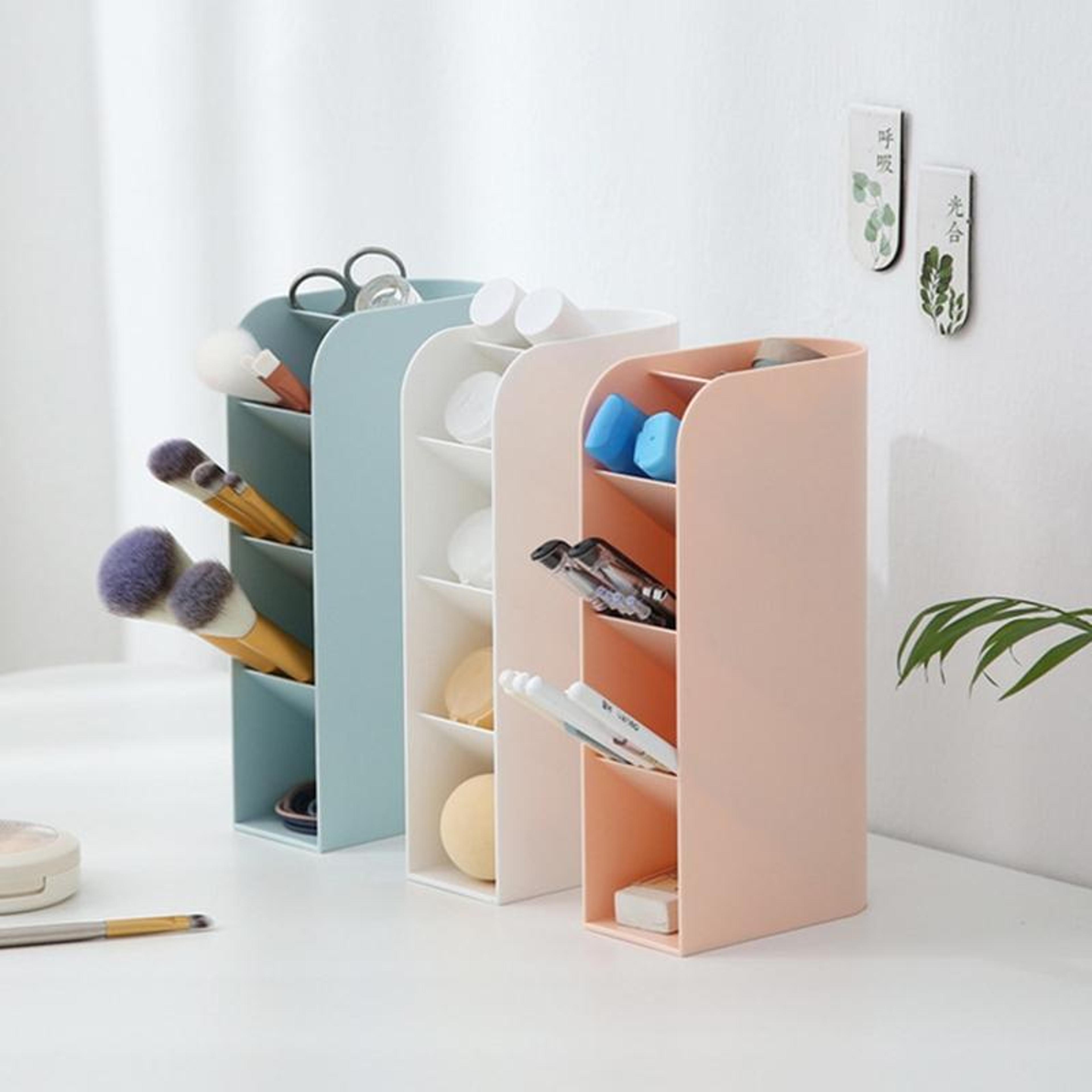 Multifunctional Desk Organizer Plastic Desktop Storage Box Makeup Organizer And Pen Holder 8