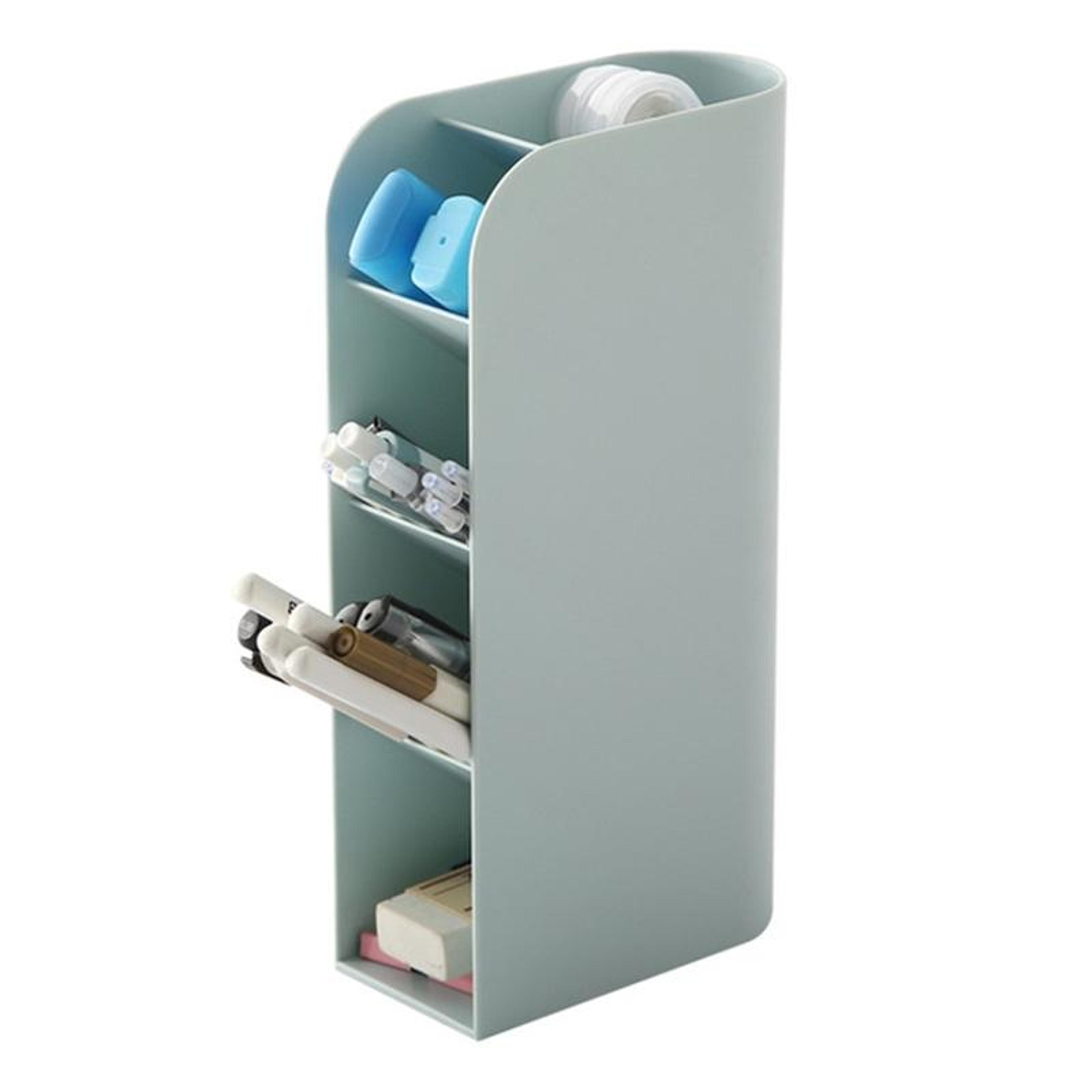 Multifunctional Desk Organizer Plastic Desktop Storage Box Makeup Organizer And Pen Holder 10