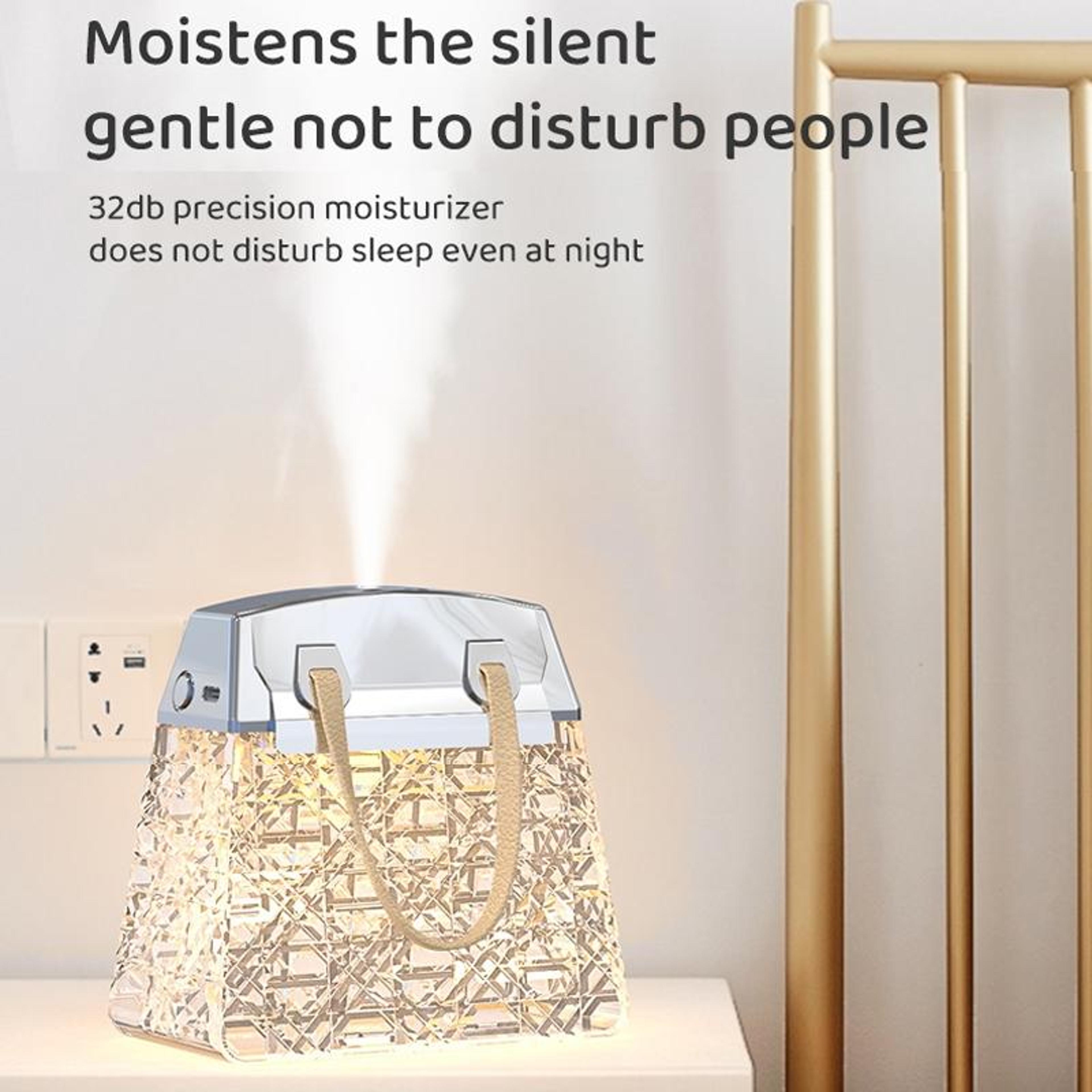 Crystal Glow Desktop Humidifier USB Aroma Diffuser With 7 Color LED Night Light 300ml 3