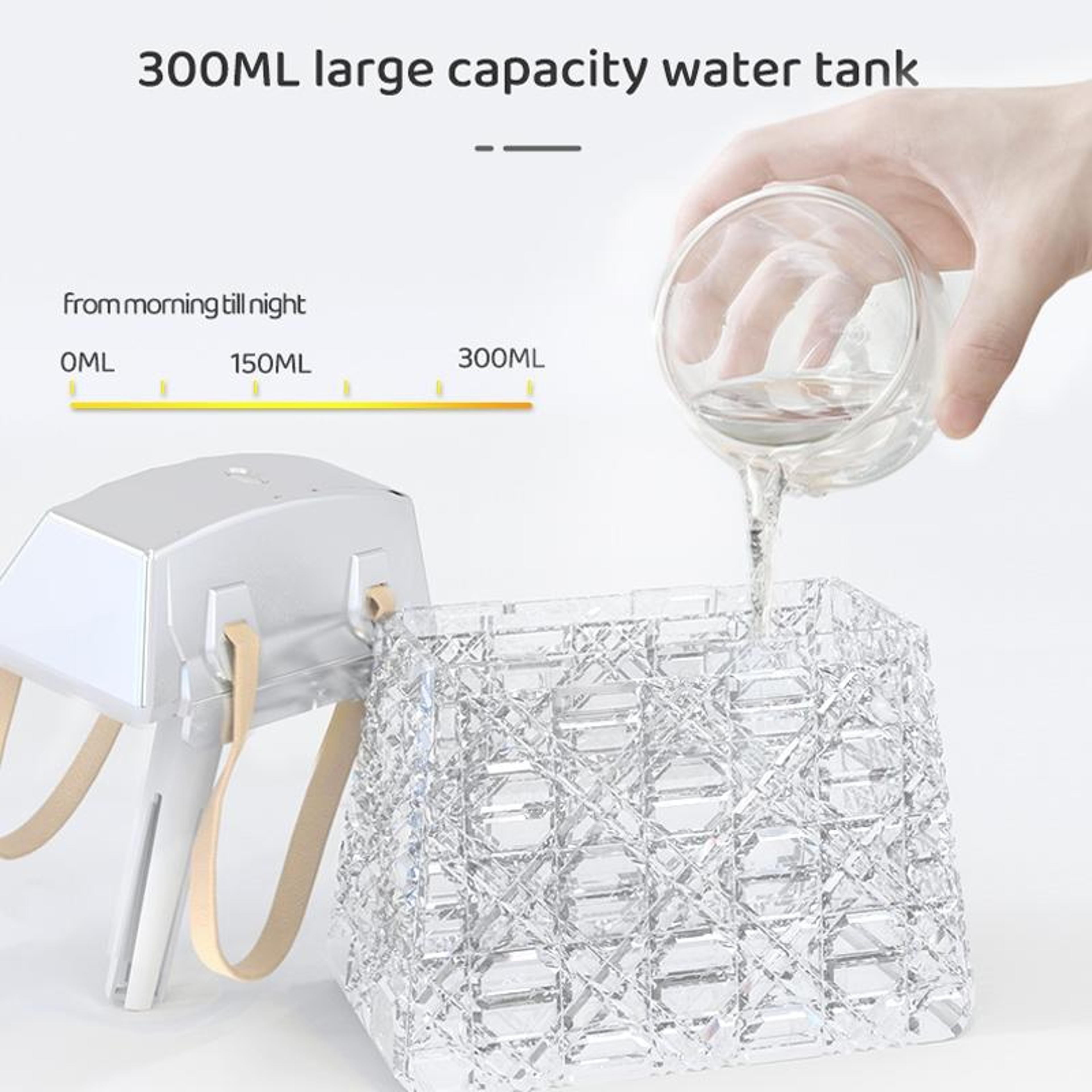 Crystal Glow Desktop Humidifier USB Aroma Diffuser With 7 Color LED Night Light 300ml 5