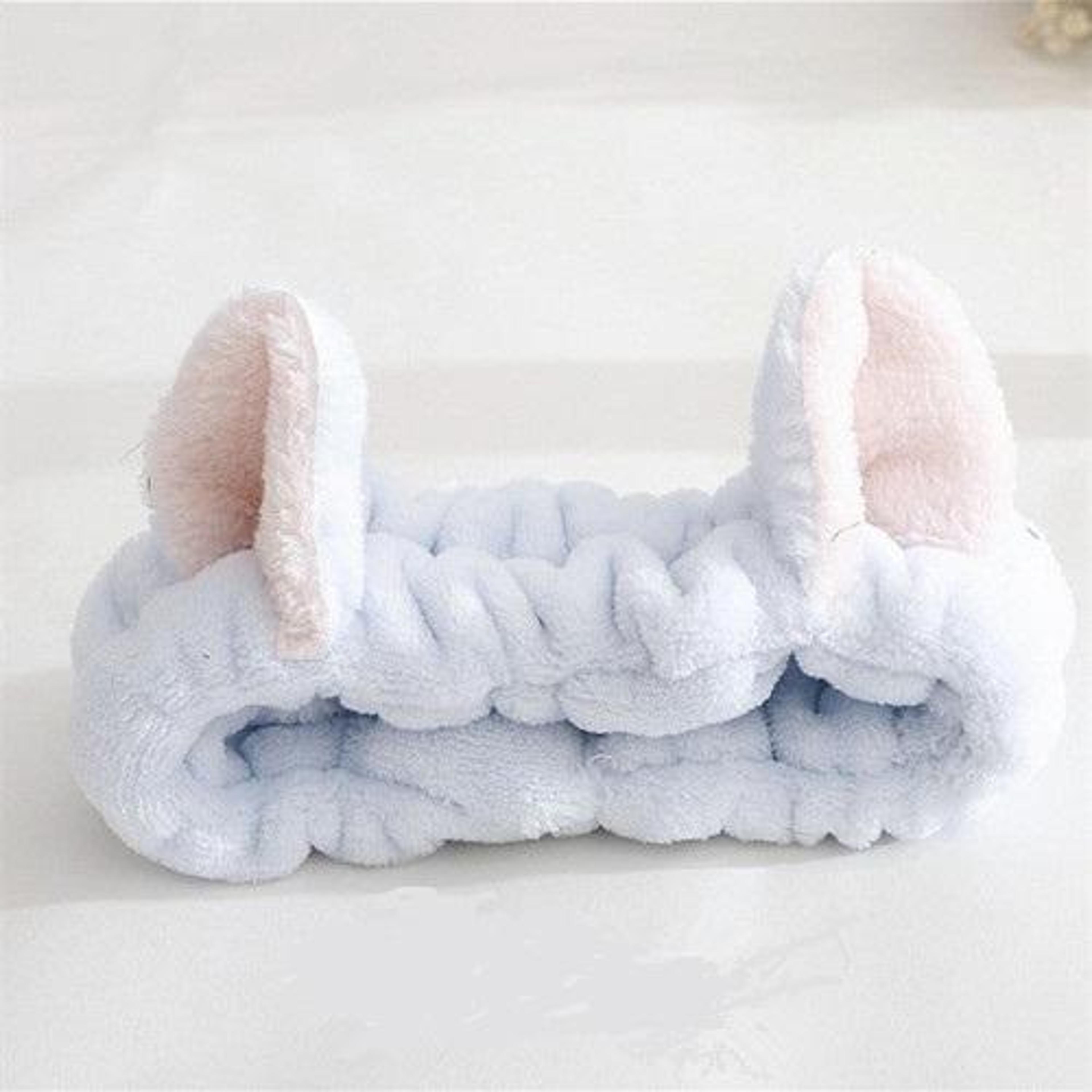 Cute Cat Ears Headband Soft Coral Fleece Headband For Makeup Face Washing And Skincare 5