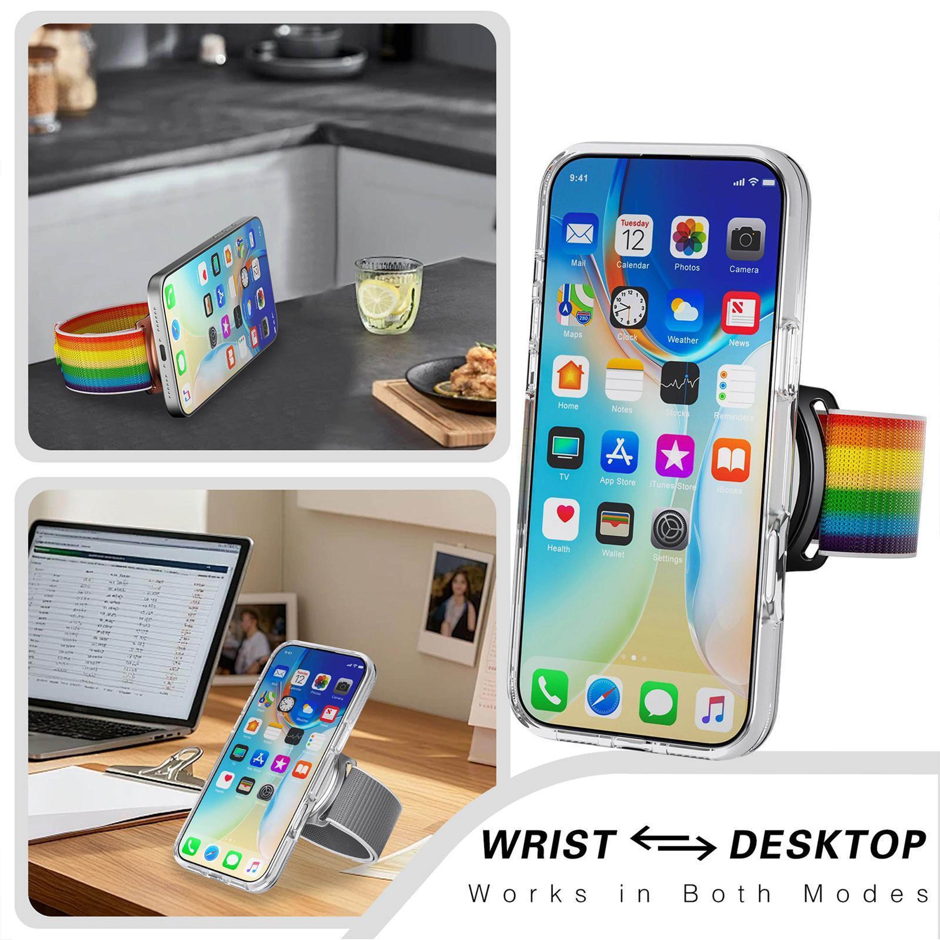 Magnetic Phone Wristband Sports Phone Holder With HD Mirror 360 Rotating Magnetic Phone Holder 9