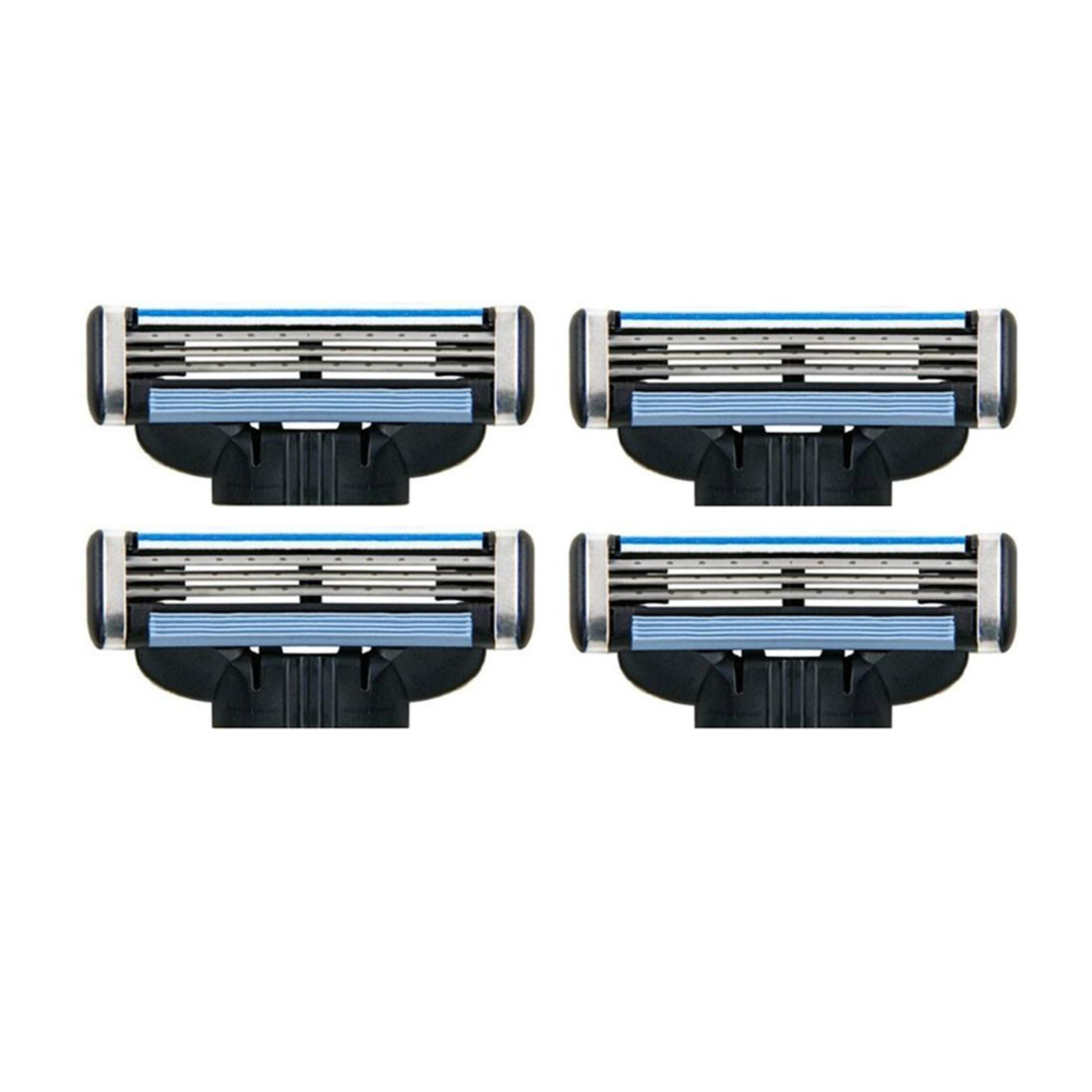 4PCS Razor Blade Refills Triple Blade Shaving Cartridge Replacement For Men Shavers 1