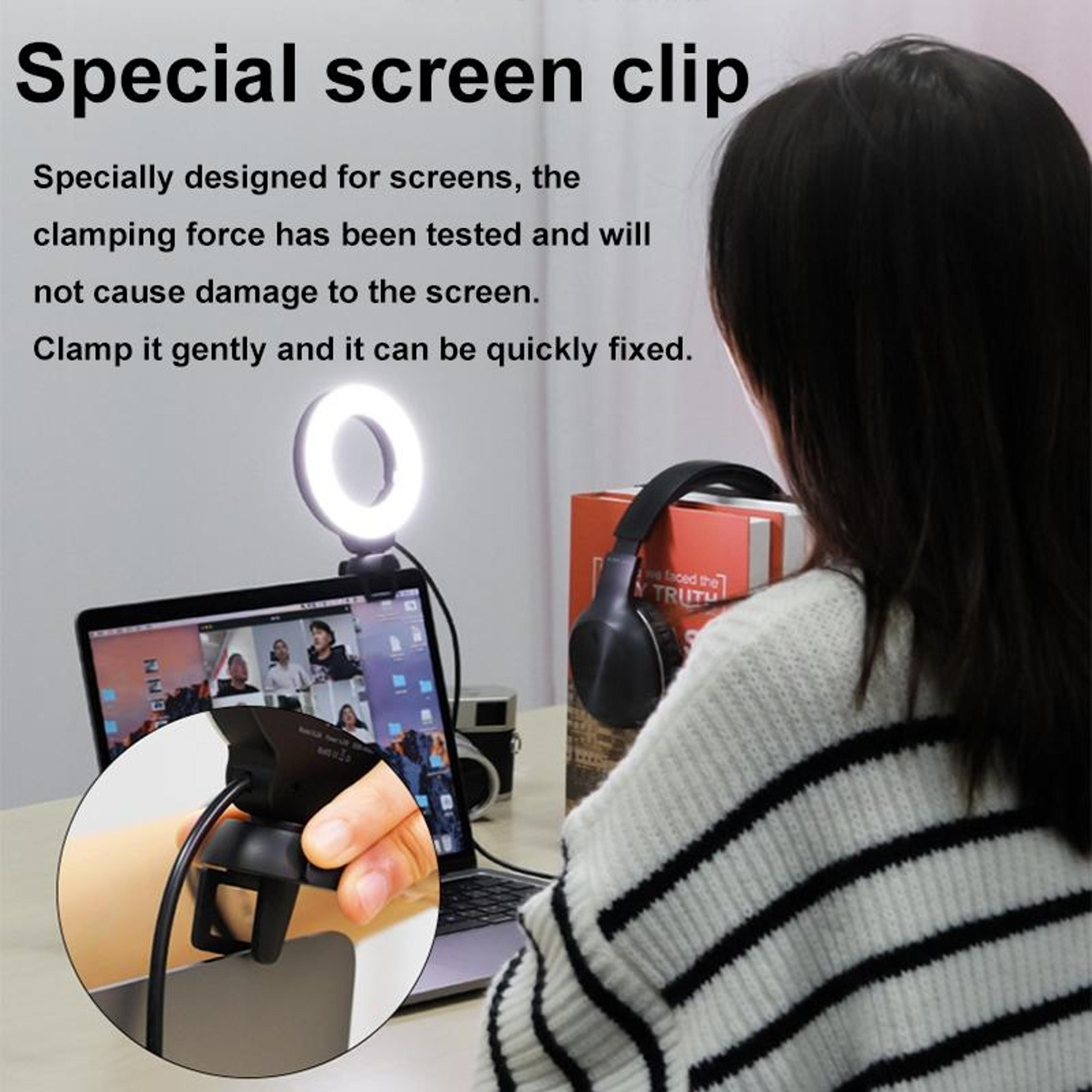 48 LED Laptop Ring Light USB LED Ring Light For Video Conference Webcam Streaming 5