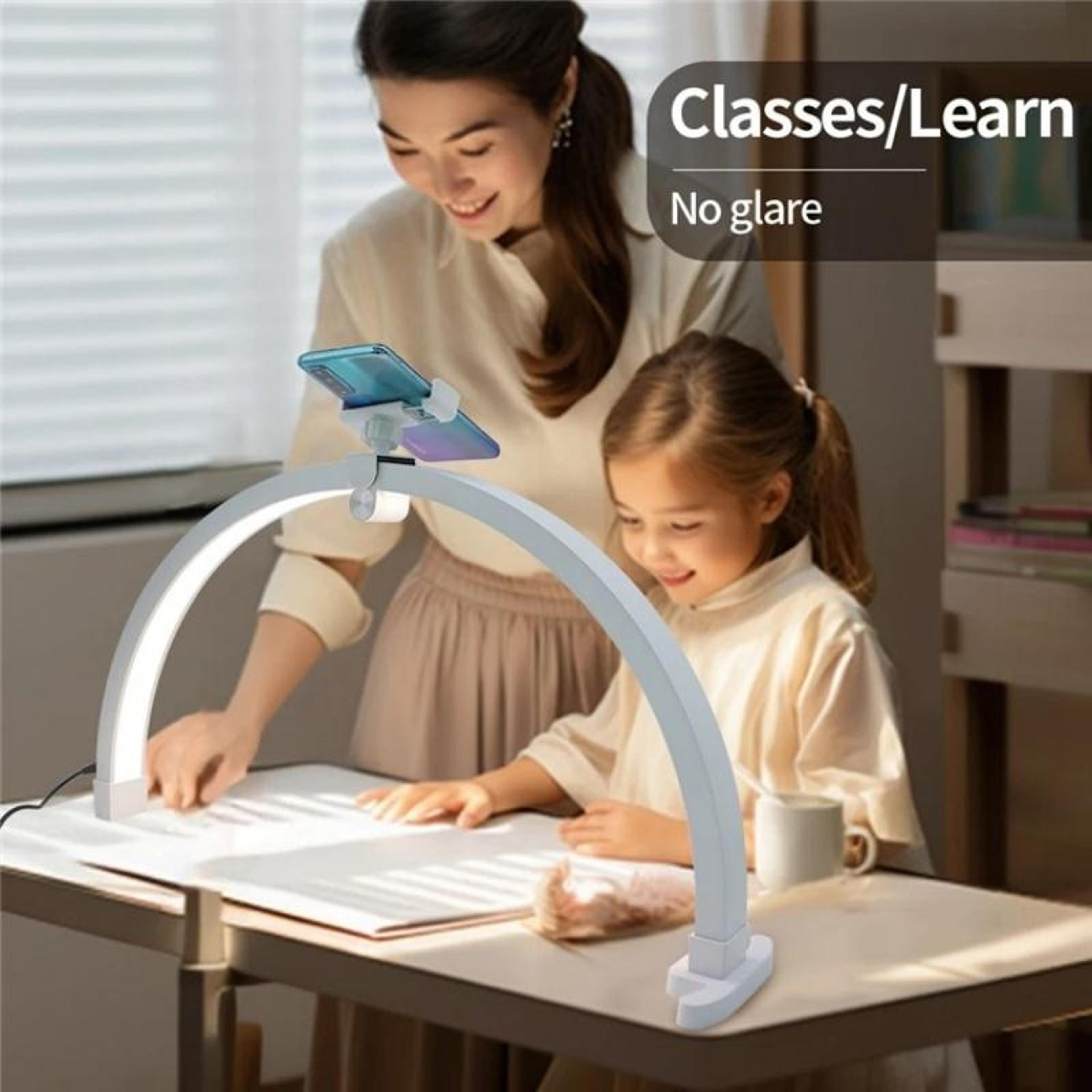 Foldable LED Nail Lamp Half Moon Nail Tech Light With Touch Control And Adjustable Brightness 5