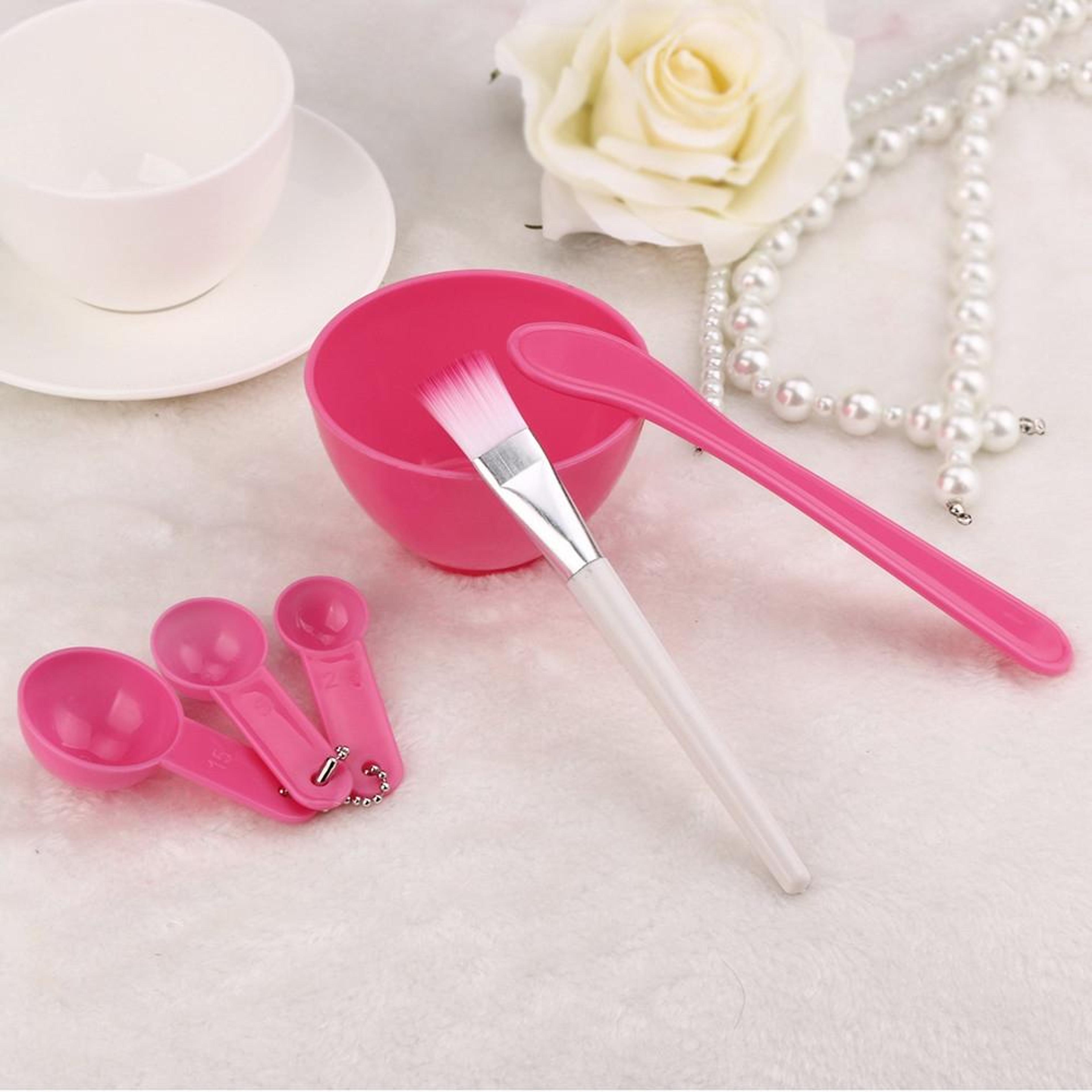 10 Sets 4 In 1 Facial Mask Mixing Bowl Set DIY Face Mask Applicator Kit With Brush Spoon And Mixing 1