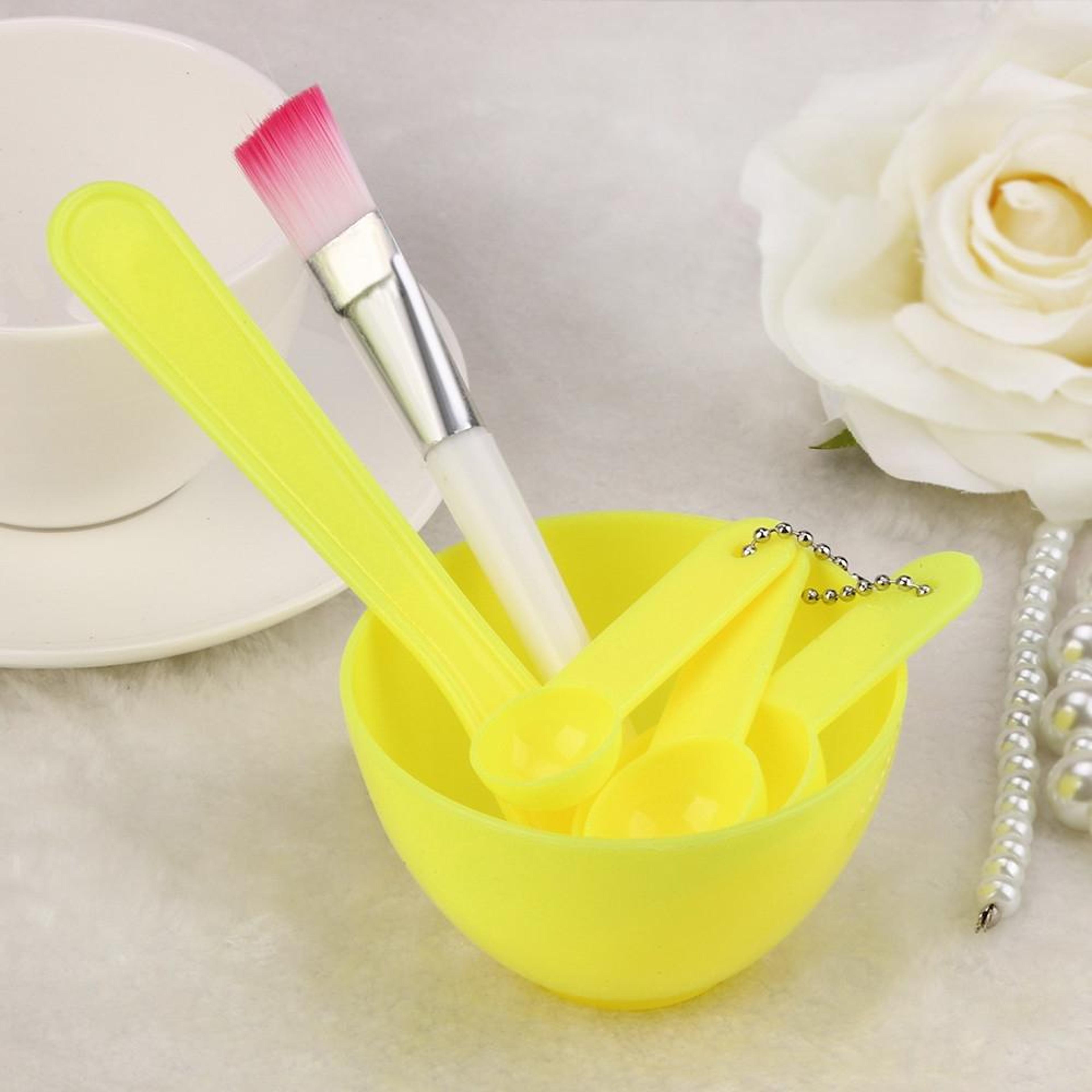 10 Sets 4 In 1 Facial Mask Mixing Bowl Set DIY Face Mask Applicator Kit With Brush Spoon And Mixing 2