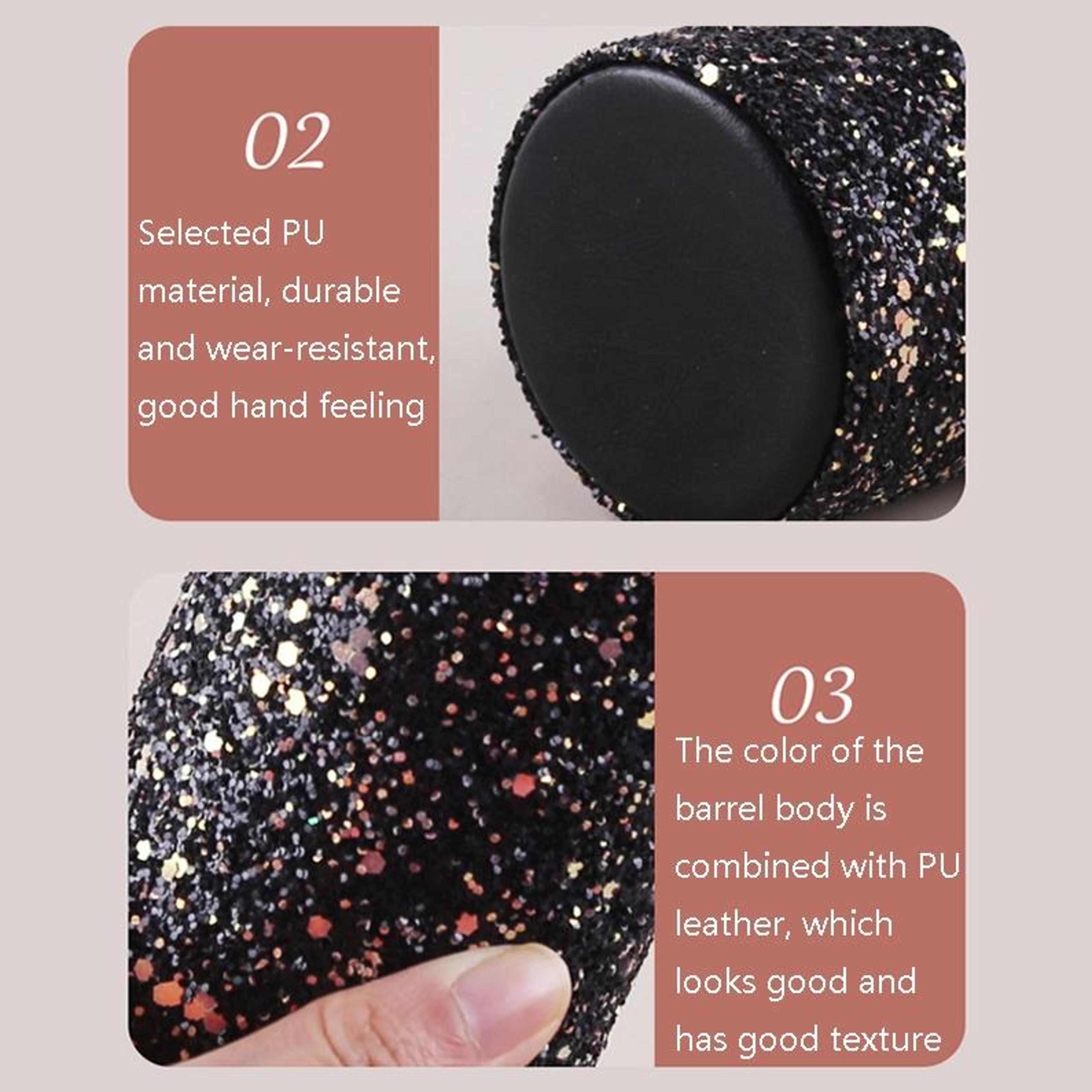 Dustproof Makeup Brush Holder PU Leather Makeup Organizer Storage Box For Vanity And Travel 3