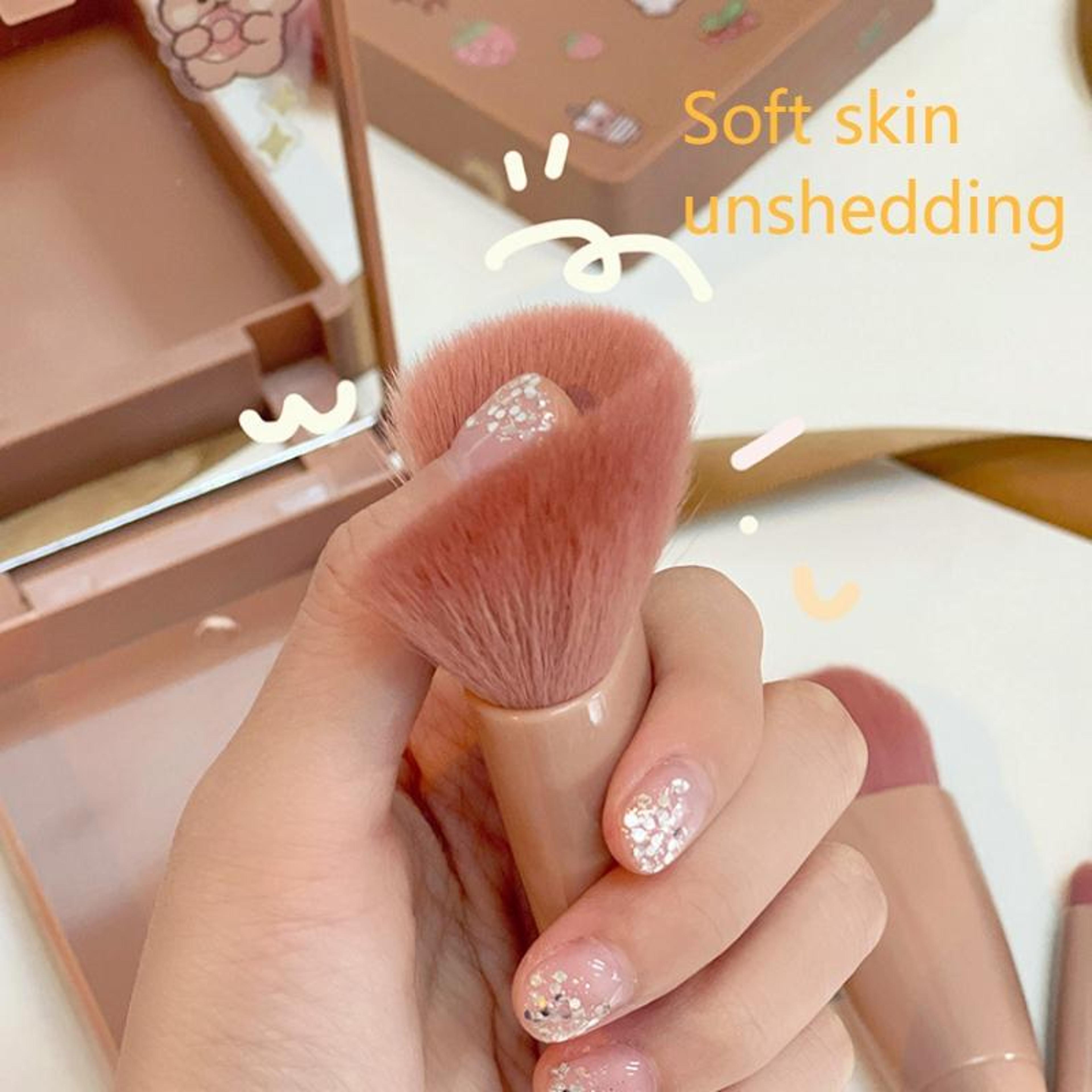 Portable Makeup Brush Set With Mirror 5 Piece Travel Makeup Brushes Beauty Kit 3