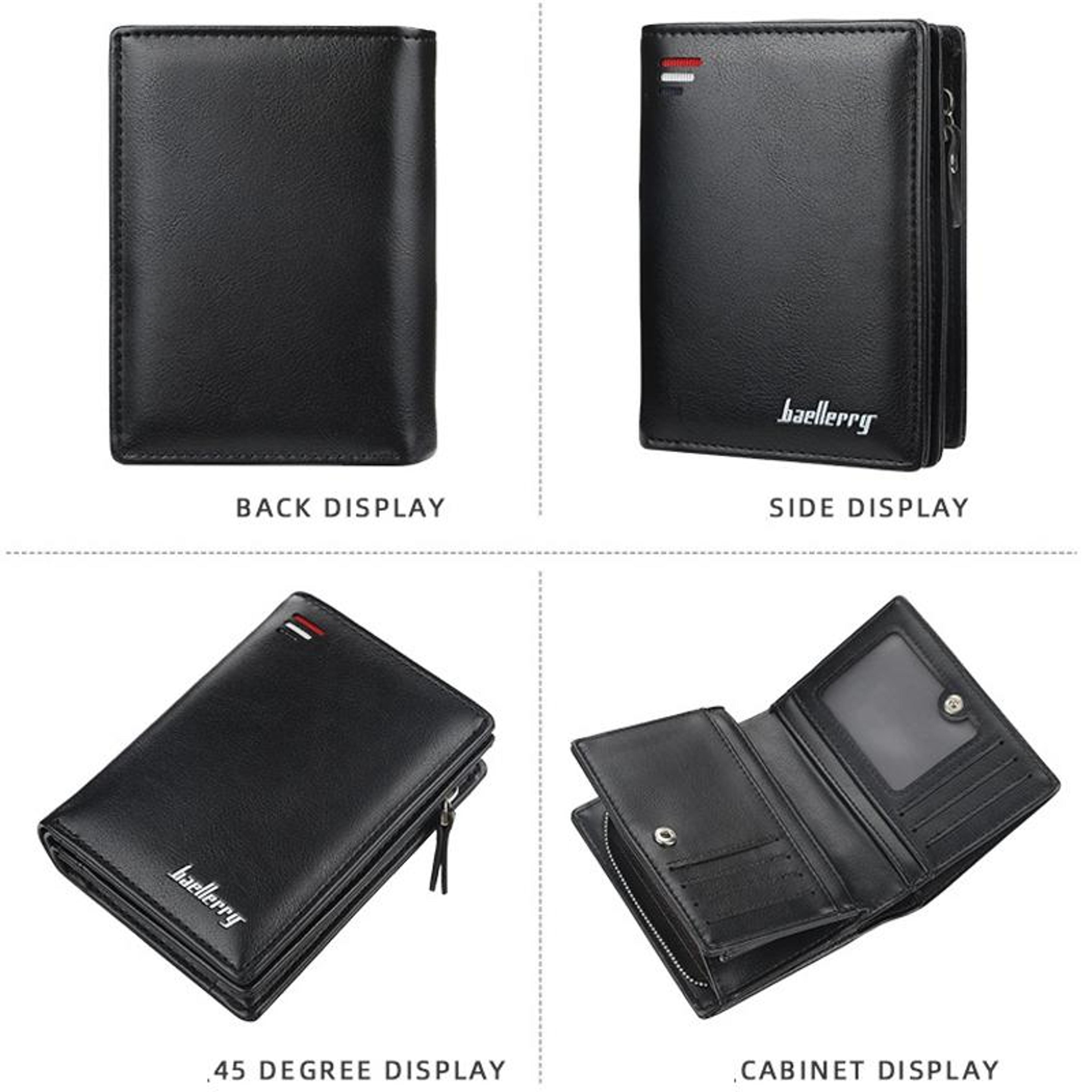 Premium Mens Wallet Slim Bifold Wallet With Multi Card Slots Coin Pocket And Magnetic Snap Closure 4